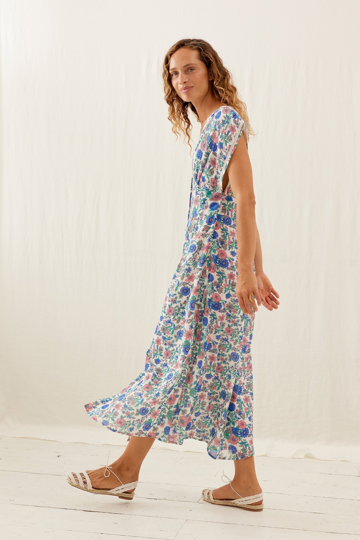 DRESS TYLIA BLUE SUMMER MEADOW 2