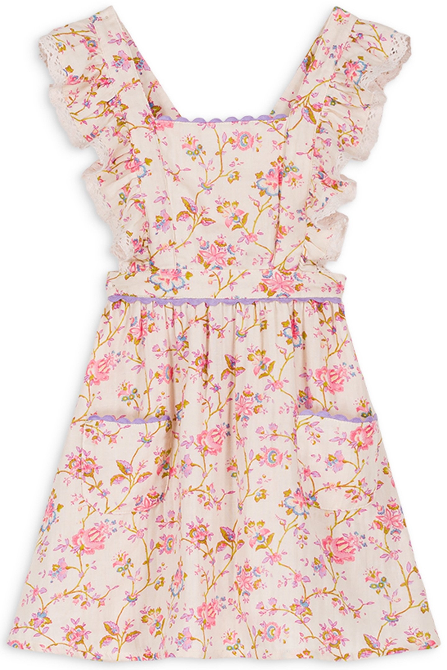 DRESS HUGUETTE CREAM BUCOLIA FIELDS 1