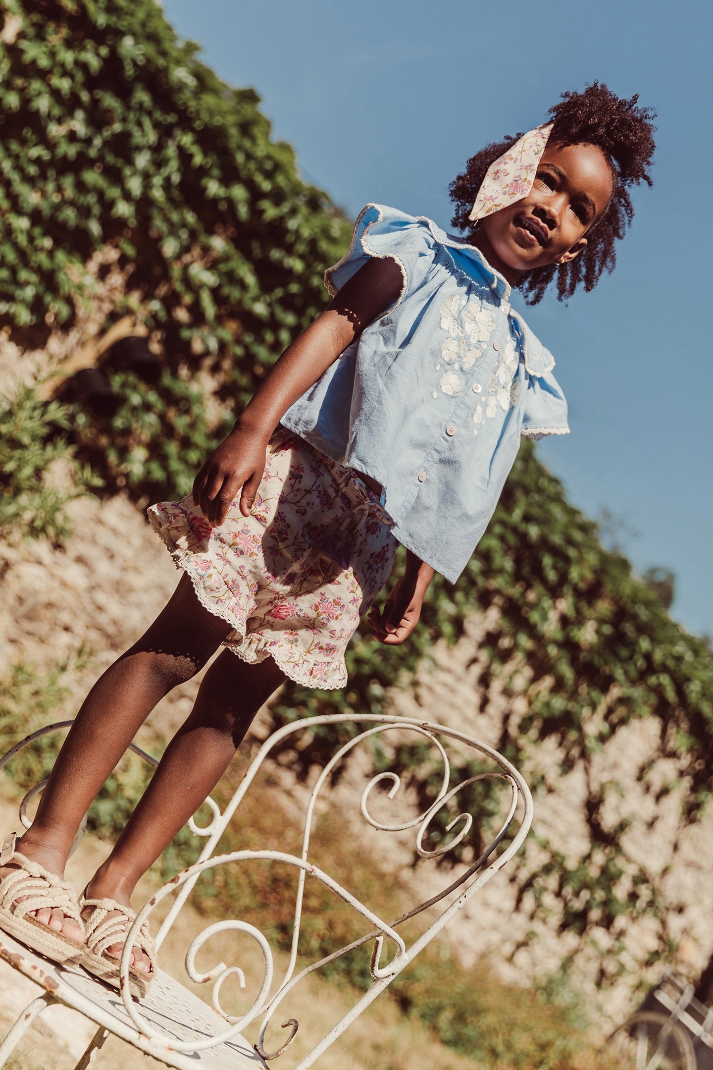 SHORTS VALLALOID CREAM BUCOLIA FIELDS 3