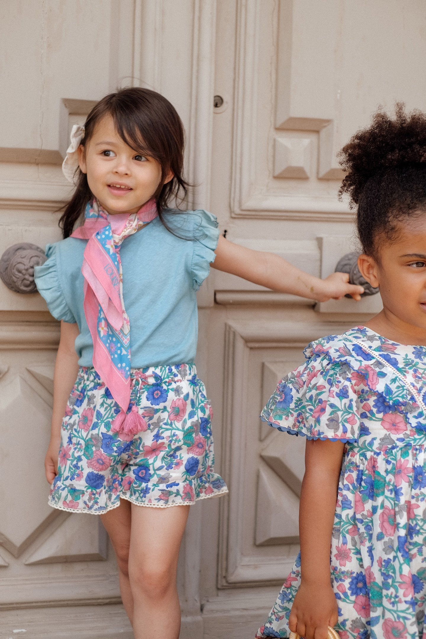 SHORTS VALLALOID BLUE SUMMER MEADOW 4