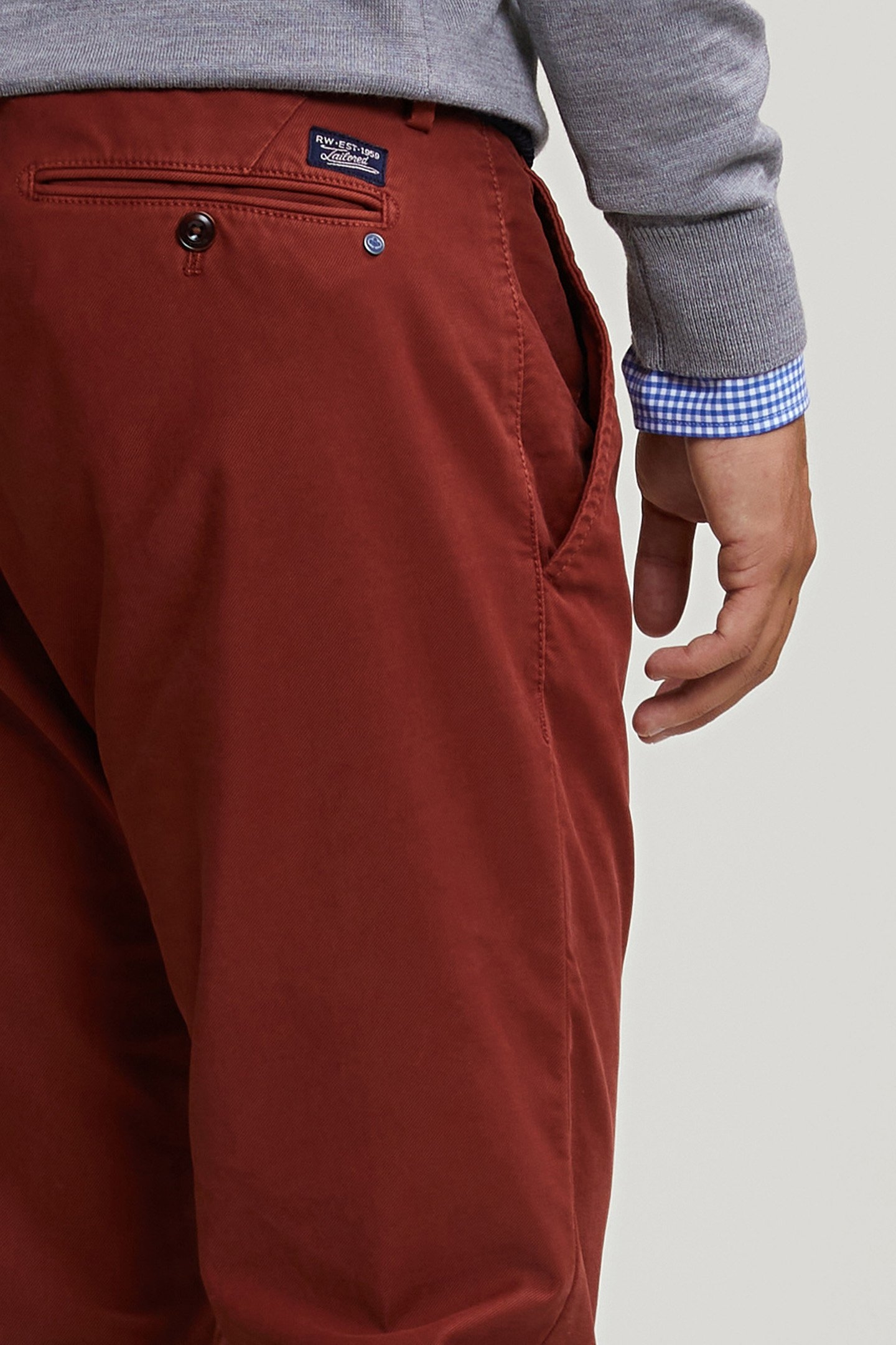 SLIM FIT BASIC CHINO PANTS NEGRONI 4