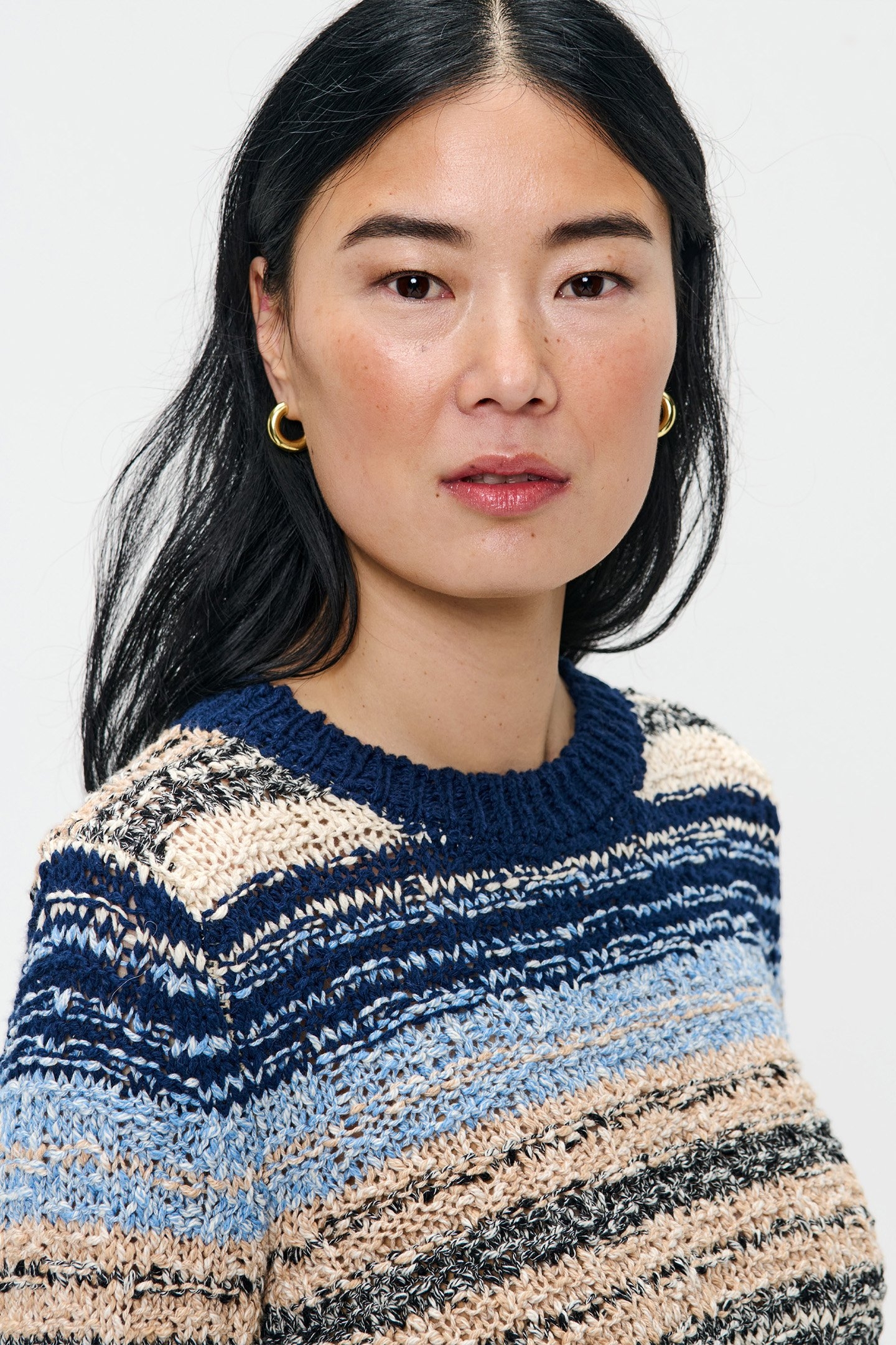 SHORT SLEEVE KNITTED TOP MIDNIGHT BLUE 5