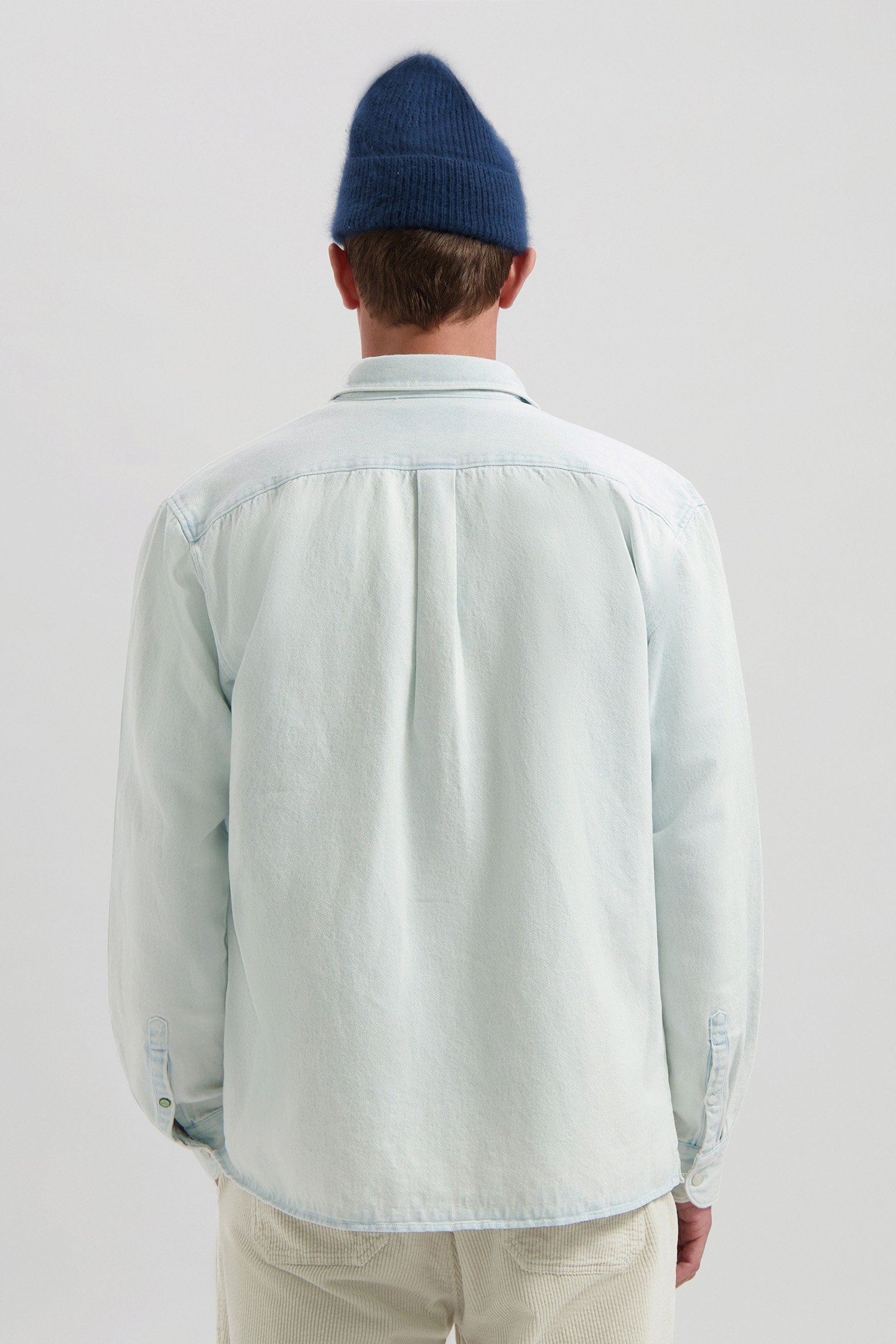 DS_SUN BLEACHED DENIM SHIRT INDIGO 2