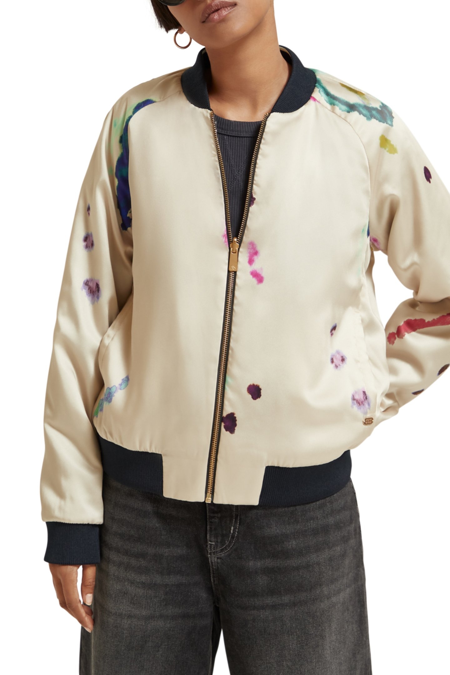 REVERSIBLE BOMBER JACKET GALAXY DYE SOFT ICE 7