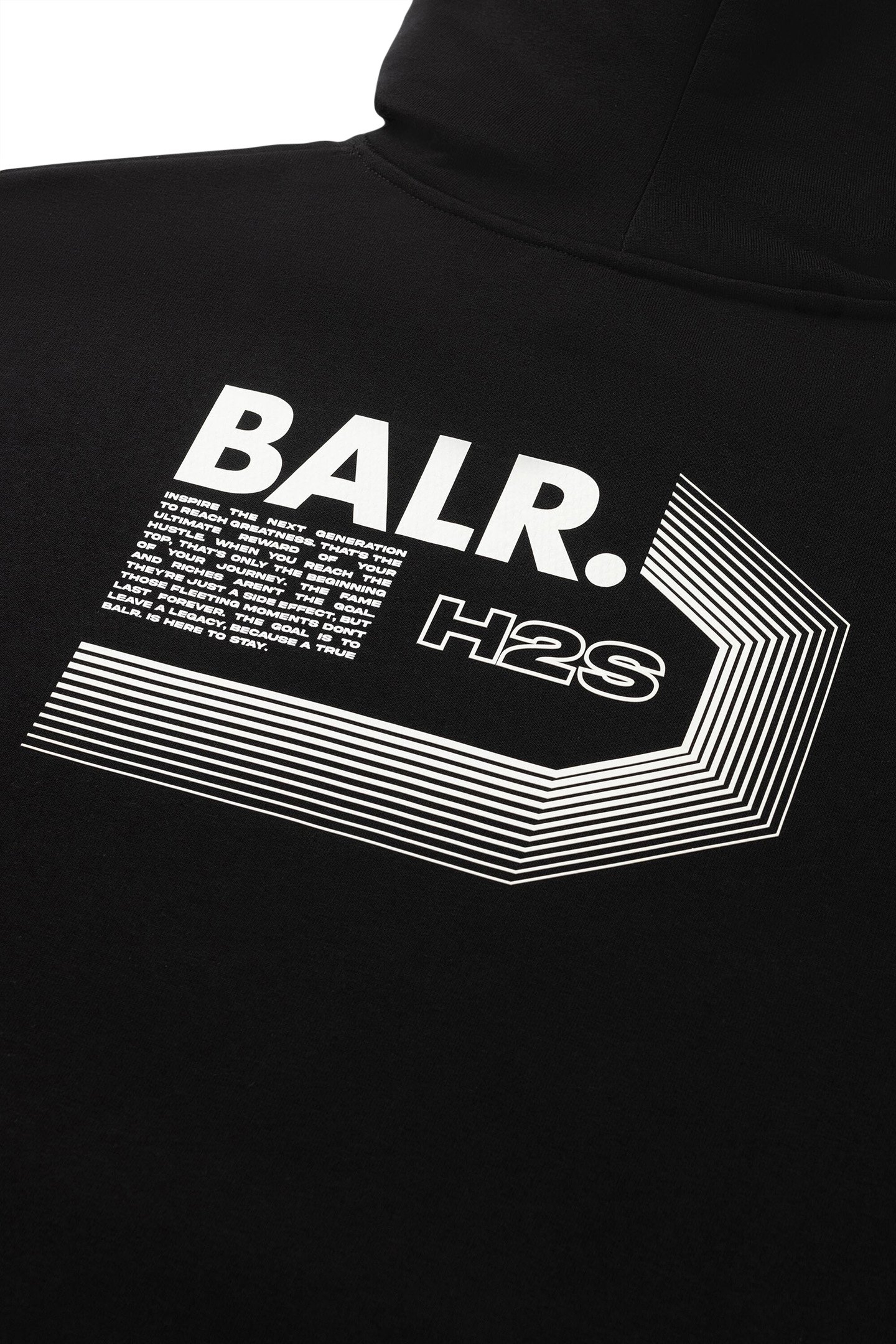 JOEY BOX HALF TRACK H2S HOODIE JET BLACK 6