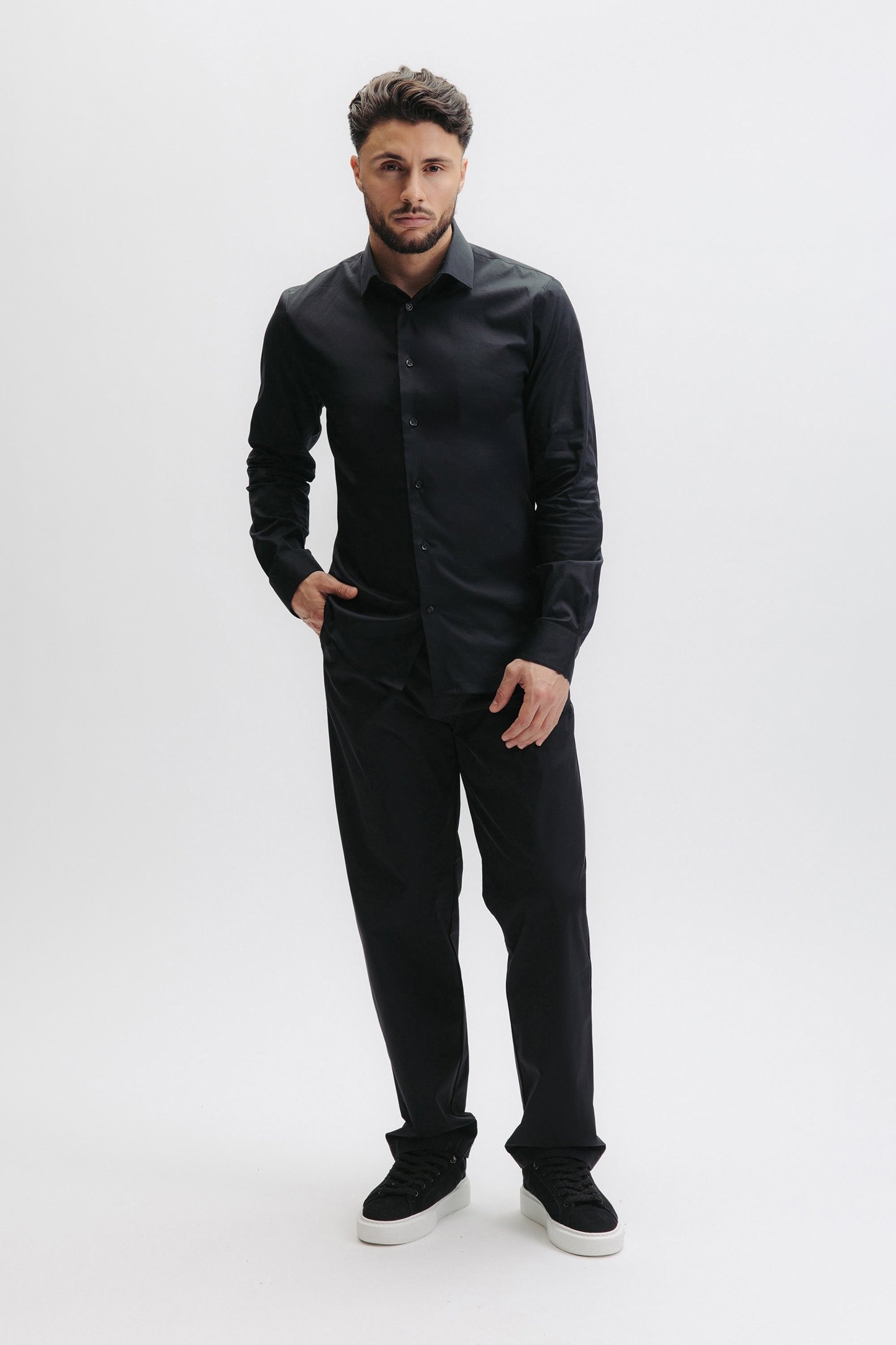 HEX-SERIES SLIM SHIRT JET BLACK 6
