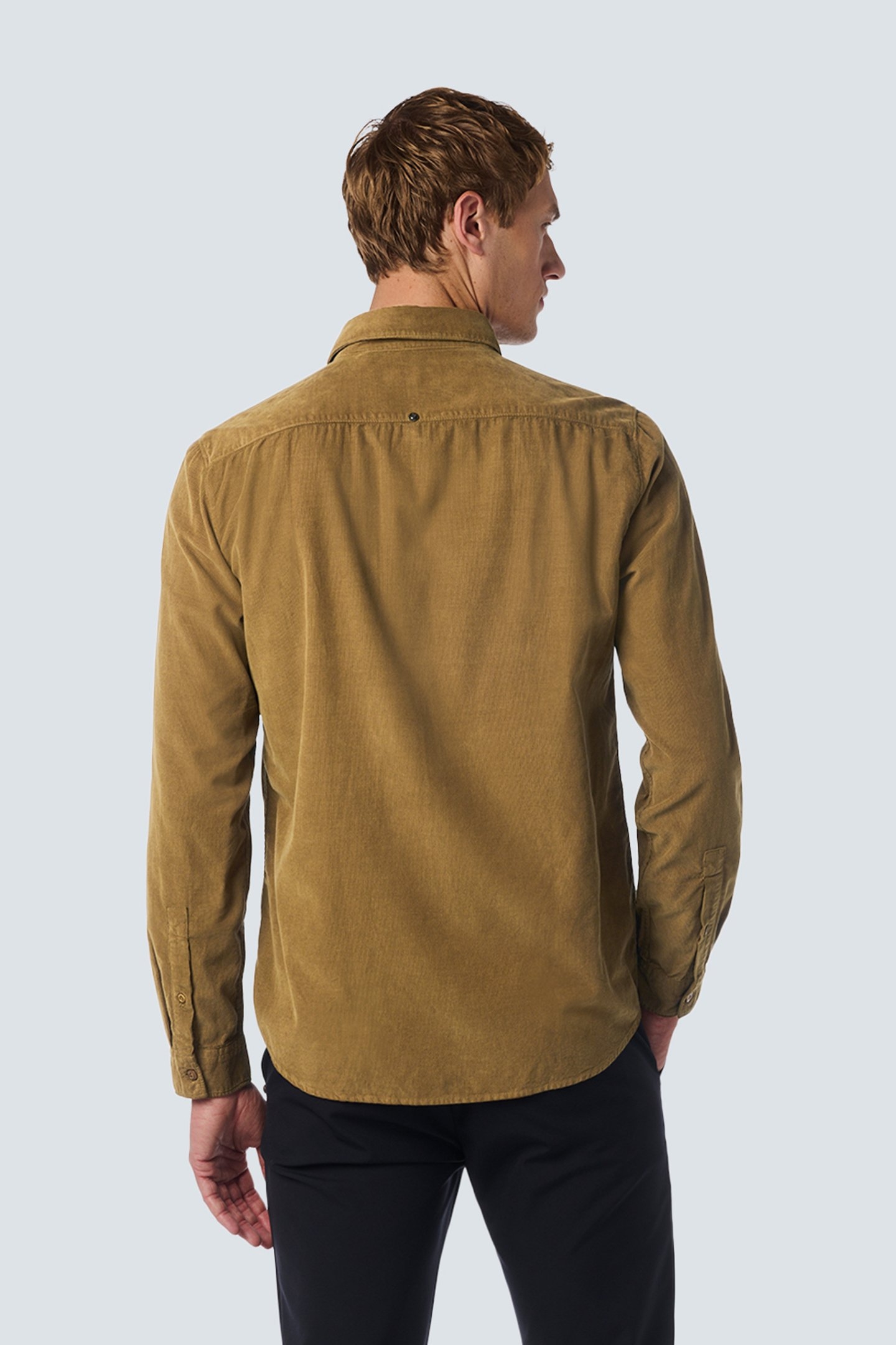 SHIRT CORDUROY SOLID KHAKI 2