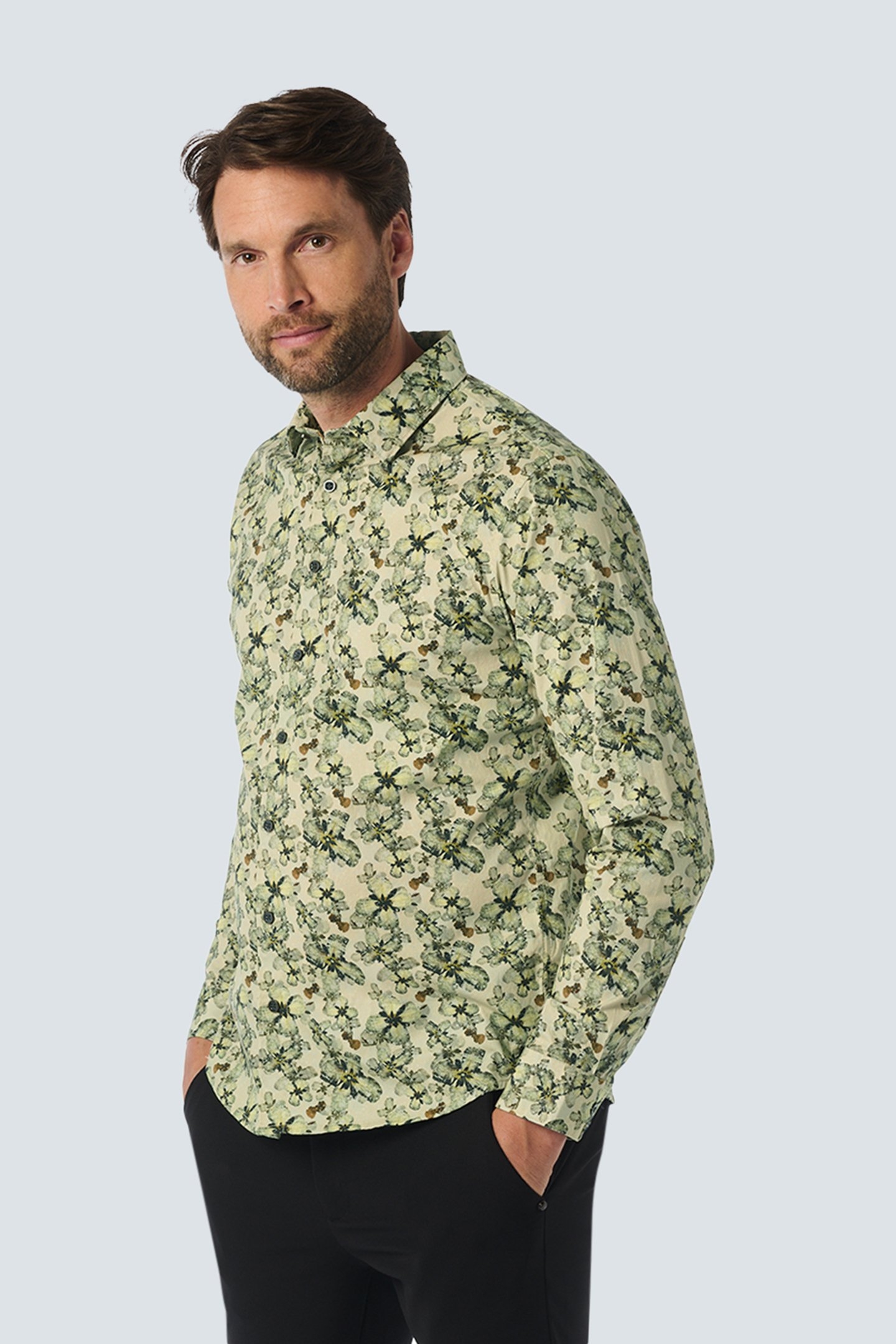 SHIRT STRETCH ALLOVER PRINTED CEMENT 1