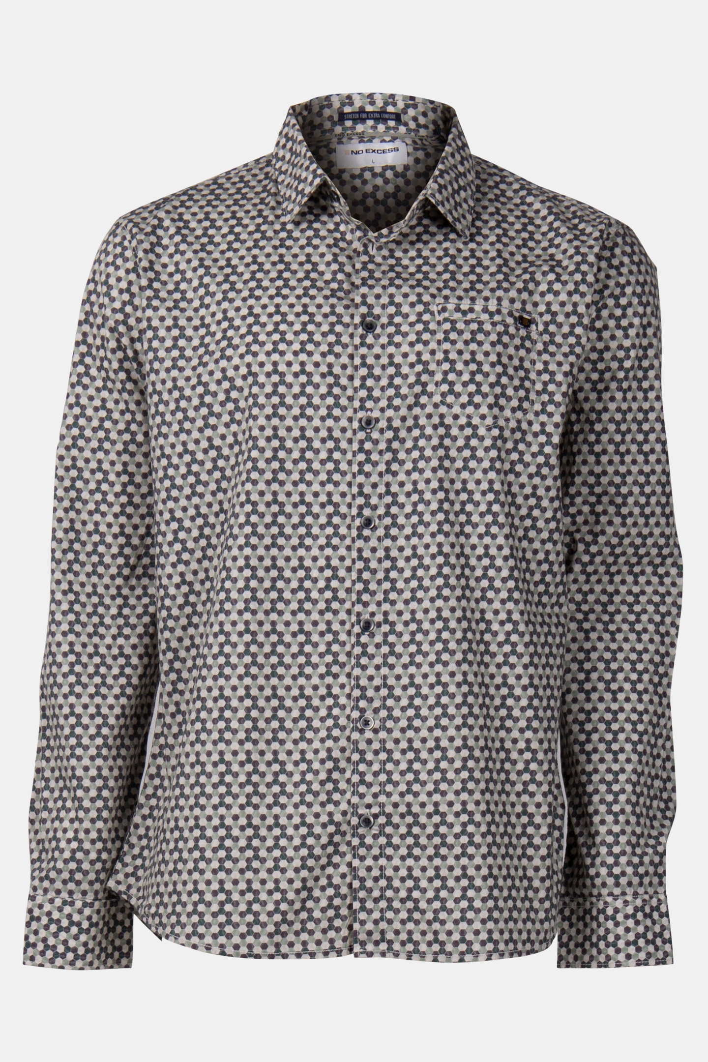 SHIRT STRETCH ALLOVER PRINTED SMOKE 3