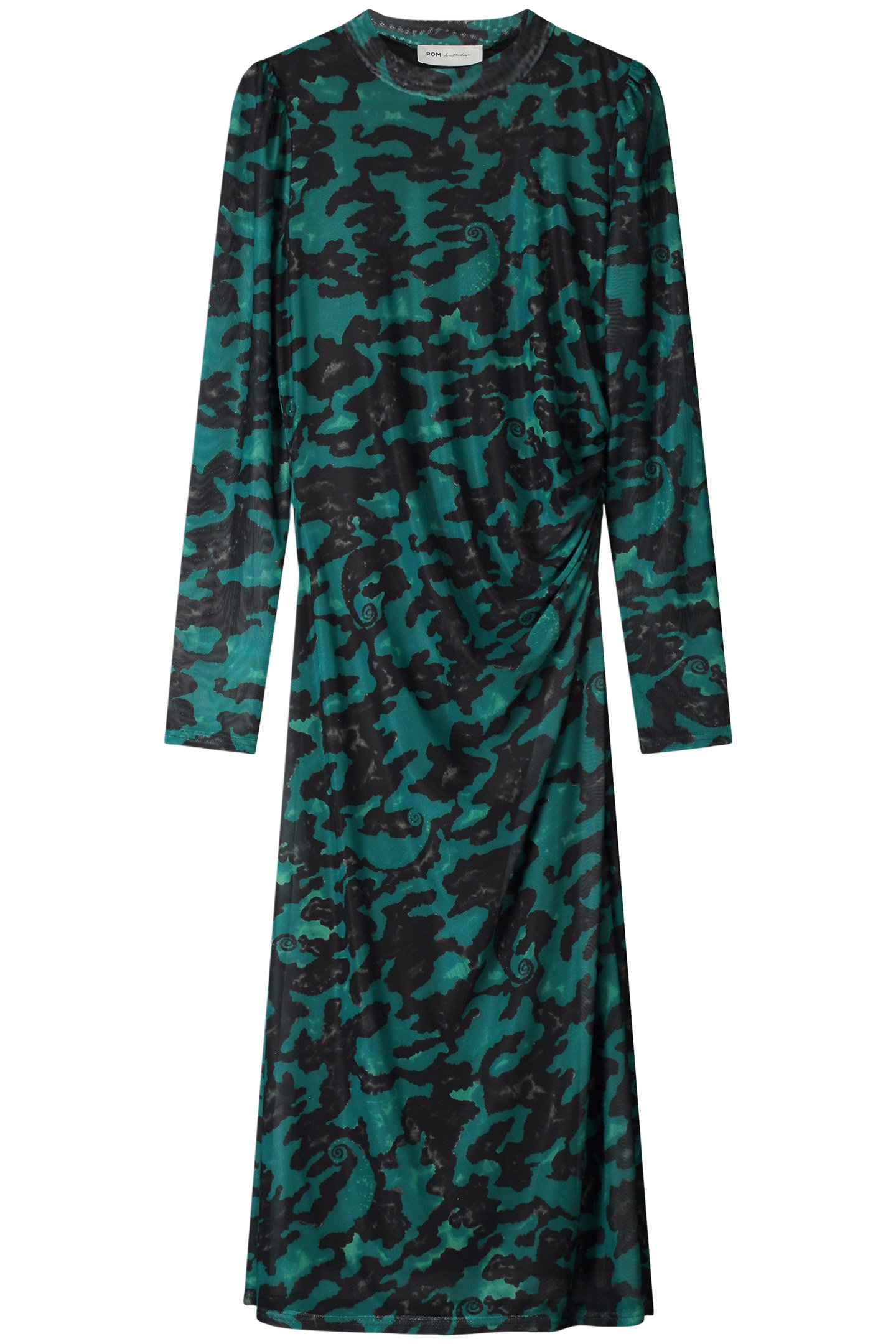 DRESS - CAMO TEAL GREEN MESH 3