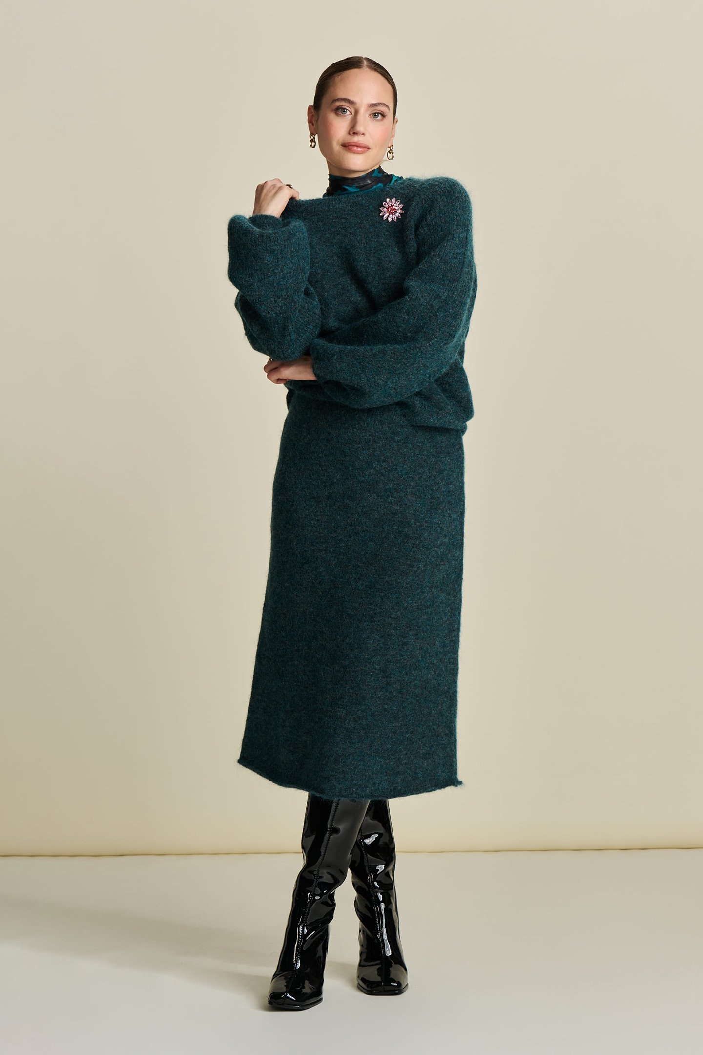 SKIRT - TEAL GREEN 6