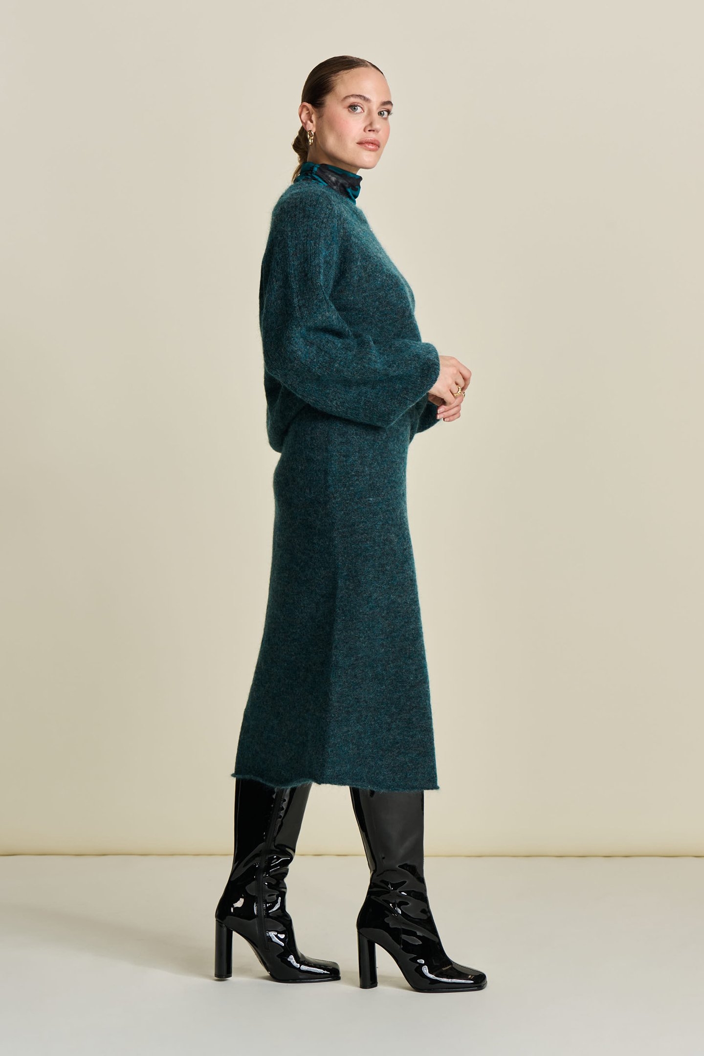 SKIRT - TEAL GREEN 4