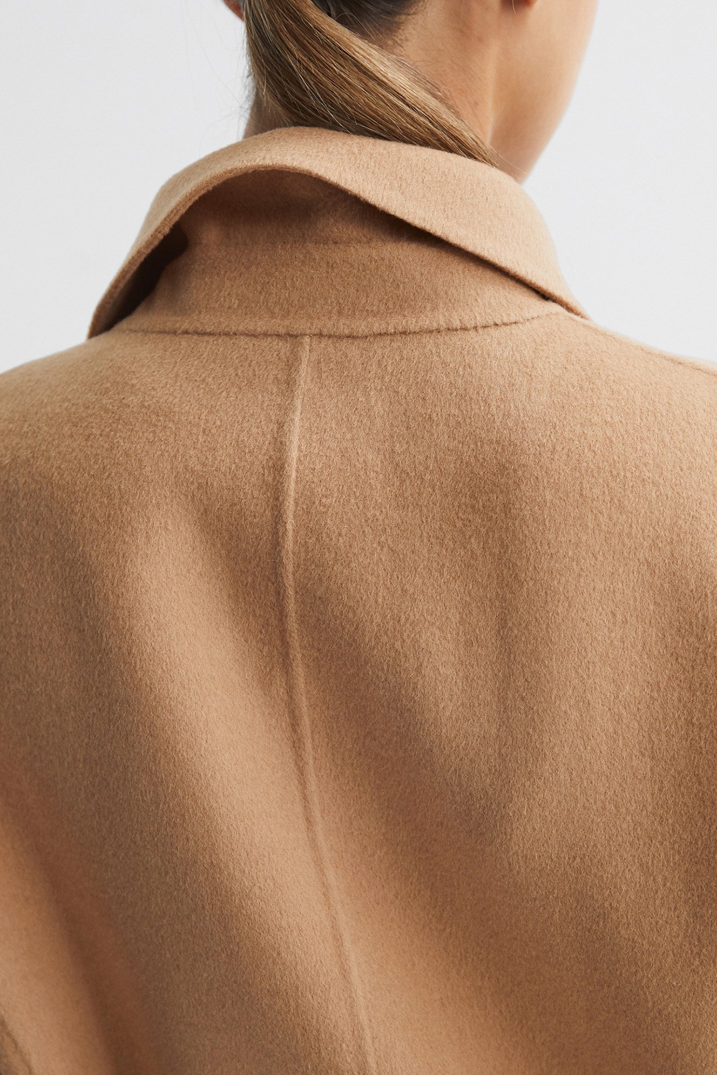 BROOKS-BLINDSEAM BELTED C CAMEL 5