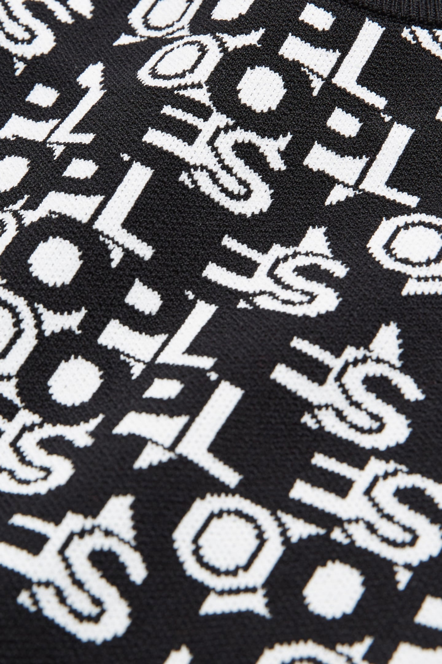 TOP COURT EN JACQUARD ALL OVER LOGO BLACK WHITE 7