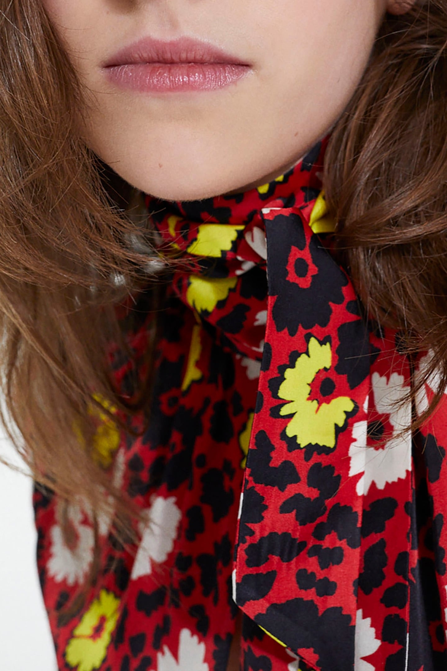 TOP LAVALIERE WILD BLOSSOM RED RED/YELLOW 6