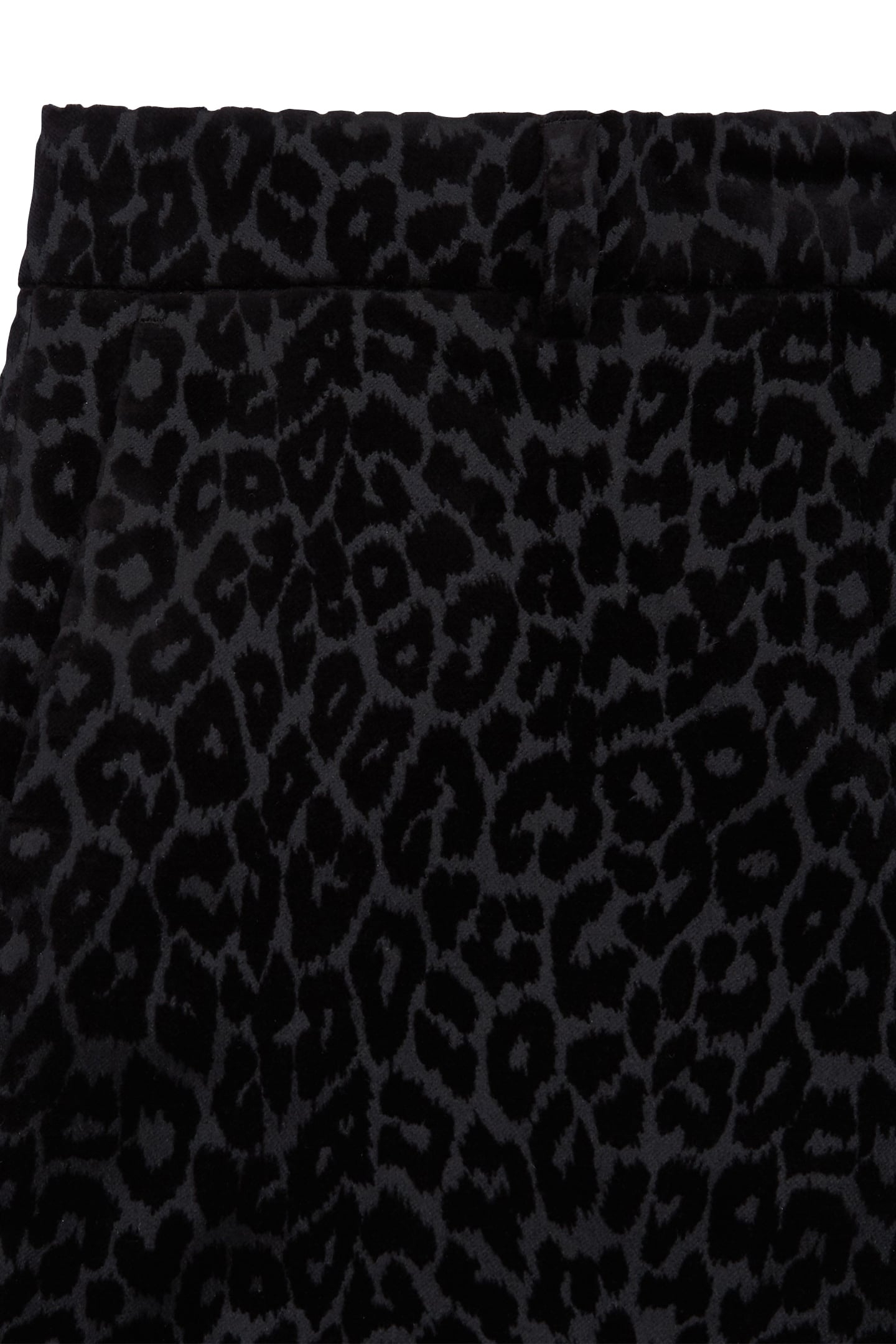 BLACK VELVET LEOPARD SUIT SHORTS BLACK 6
