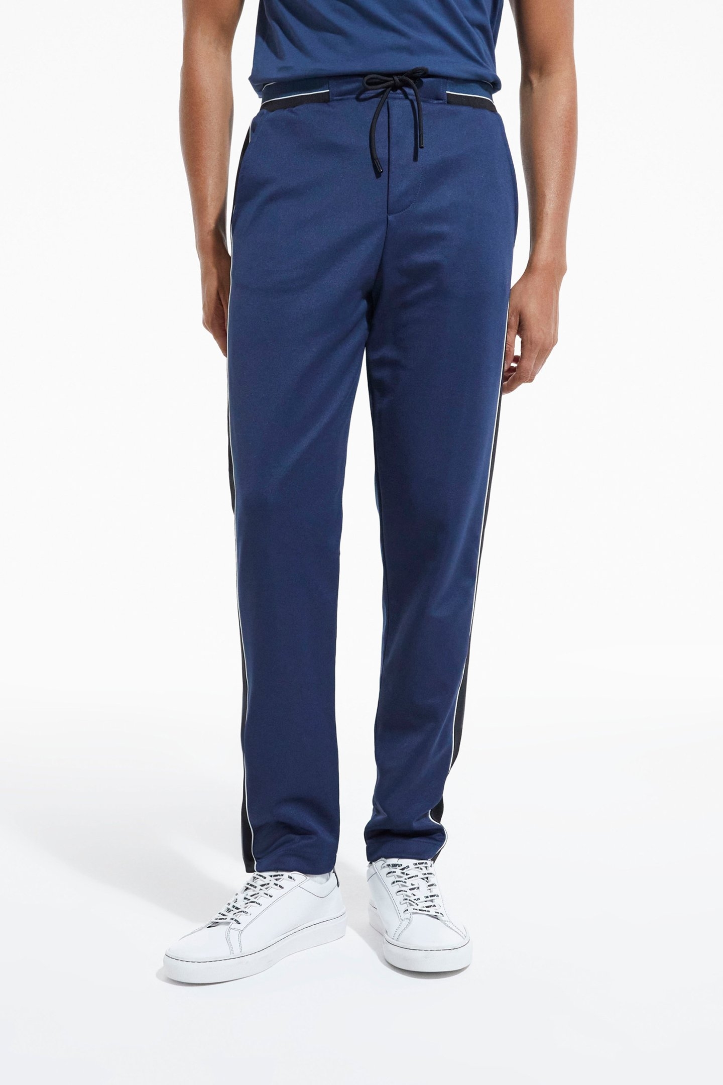 JOGGING JACKETS WITH CONTRASTING STRIPS NAVY 1