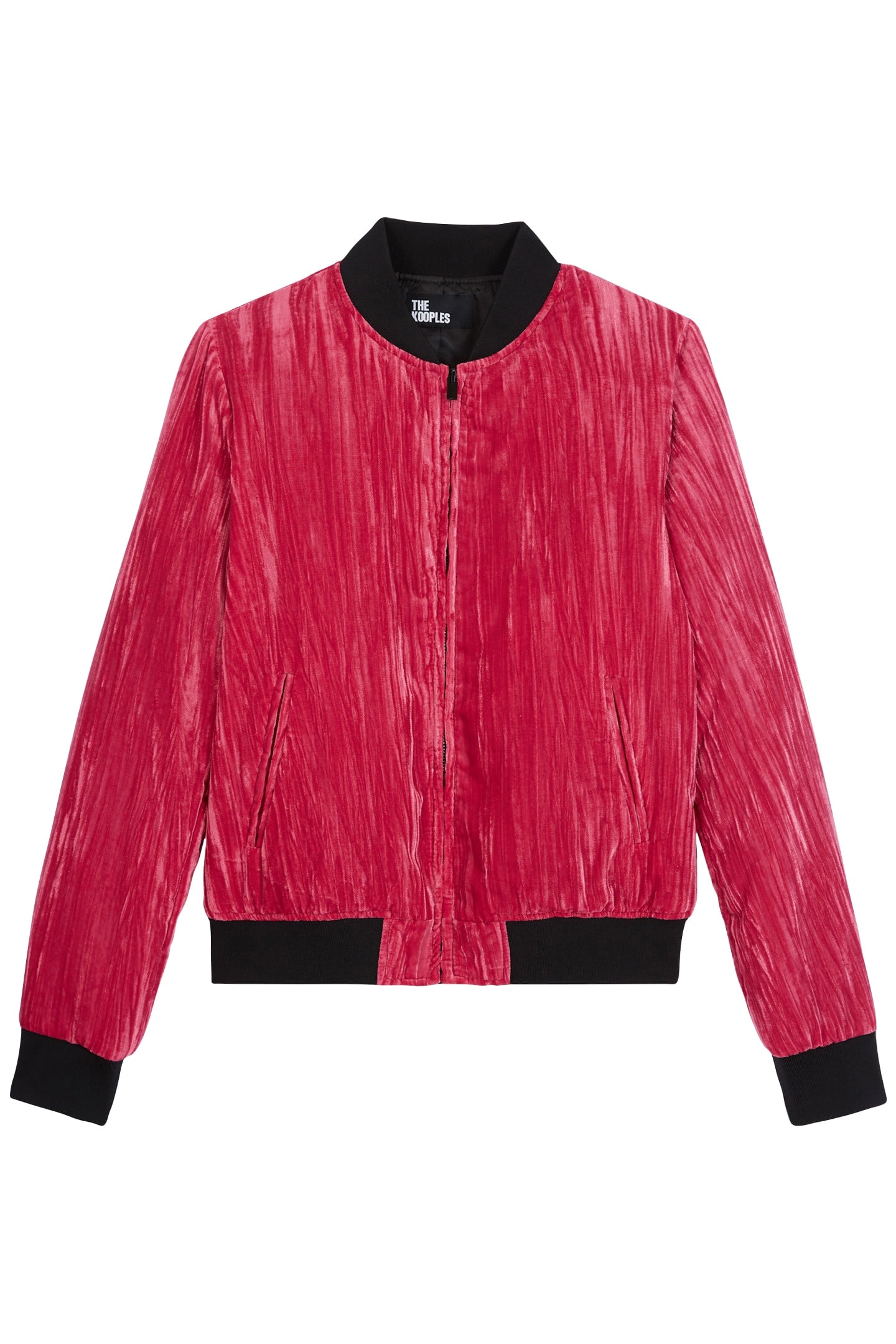 CRINKLE VELVET JACKET PINK 4