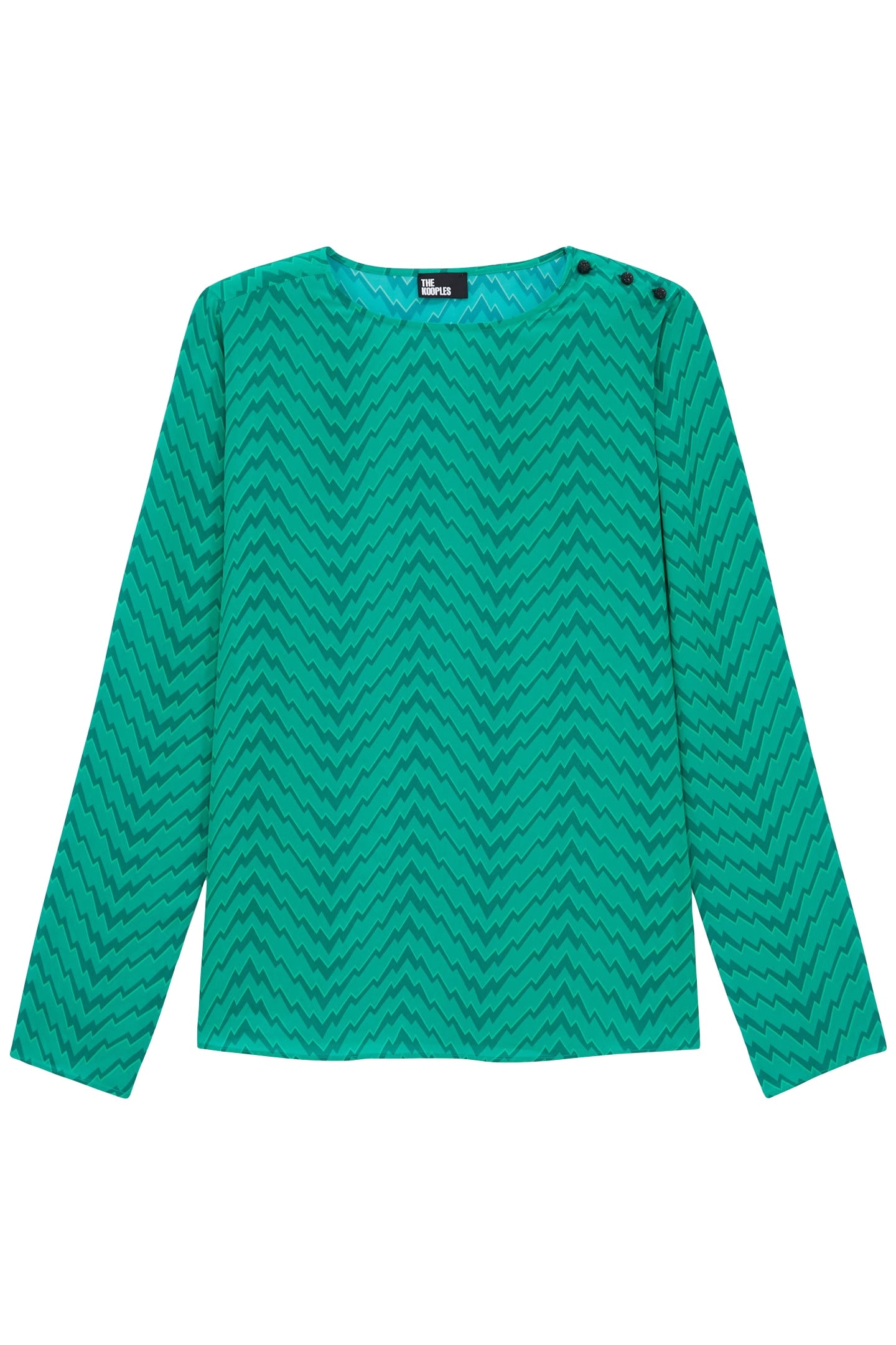 TOP SLEEVES LONGUES PRINT ZIG ZAG GREEN 3