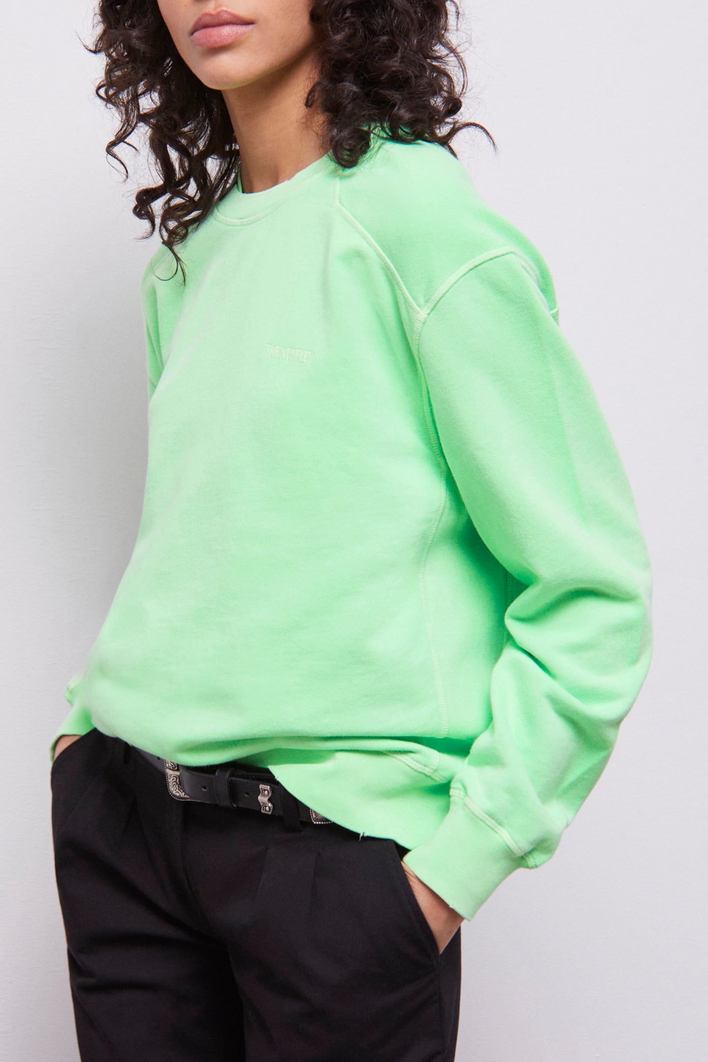 SWEAT VINTAGE VERT FLUO 5