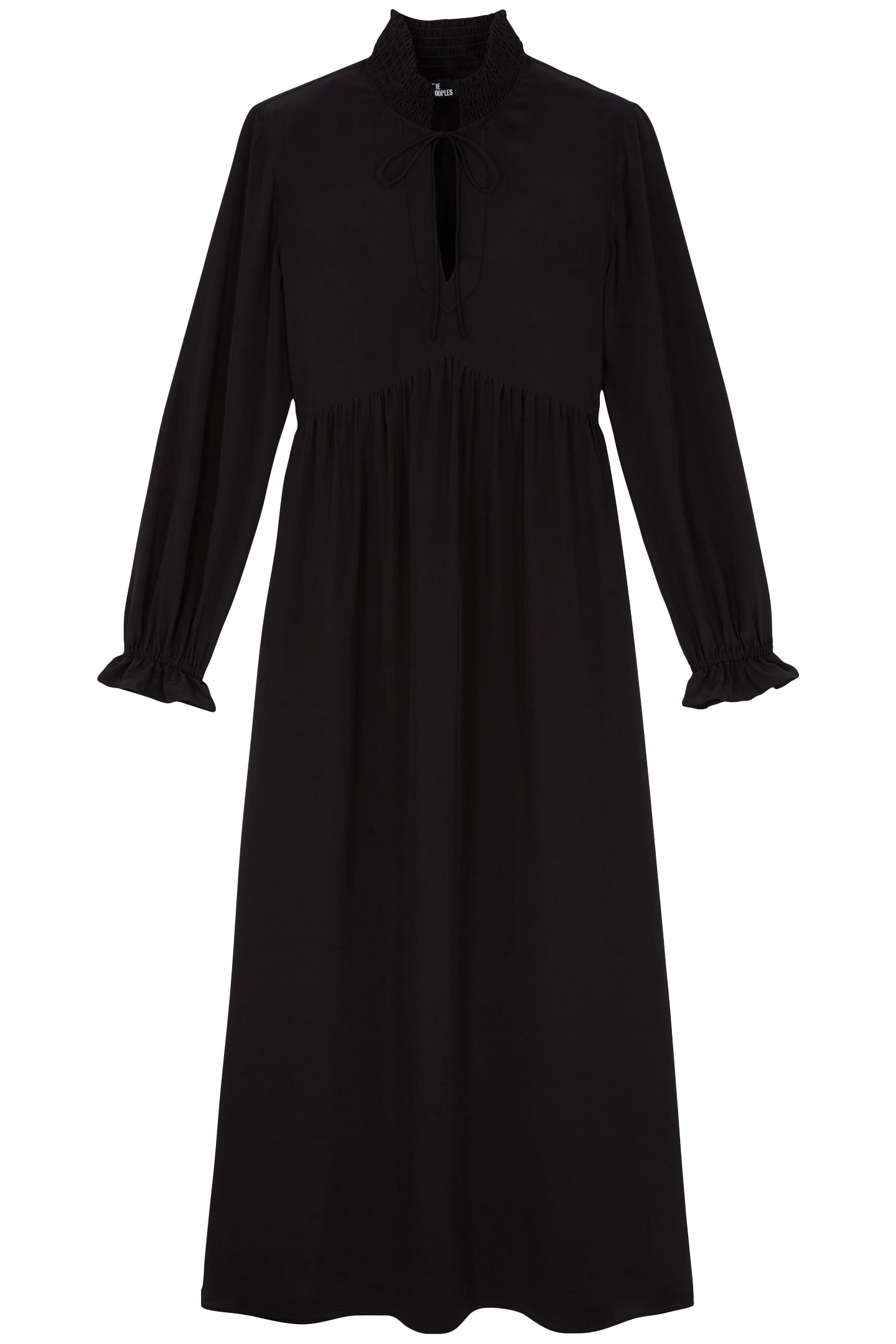 LONG-SLEEVED FLARED DRESS BLACK 3