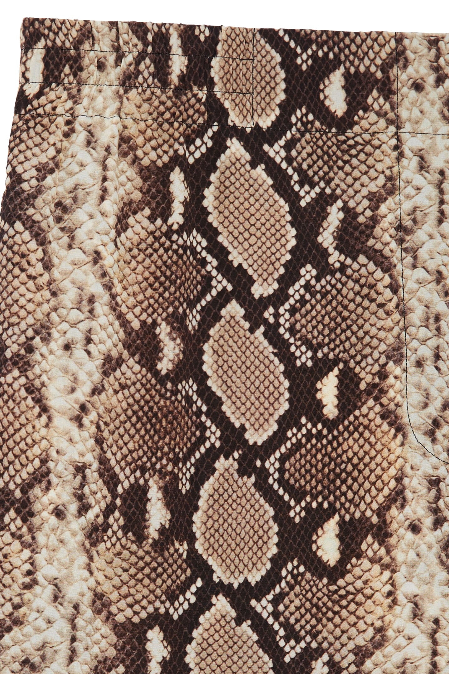 ELASTICATED WAIST AND WIDE LEG PANTS BEIGE 2