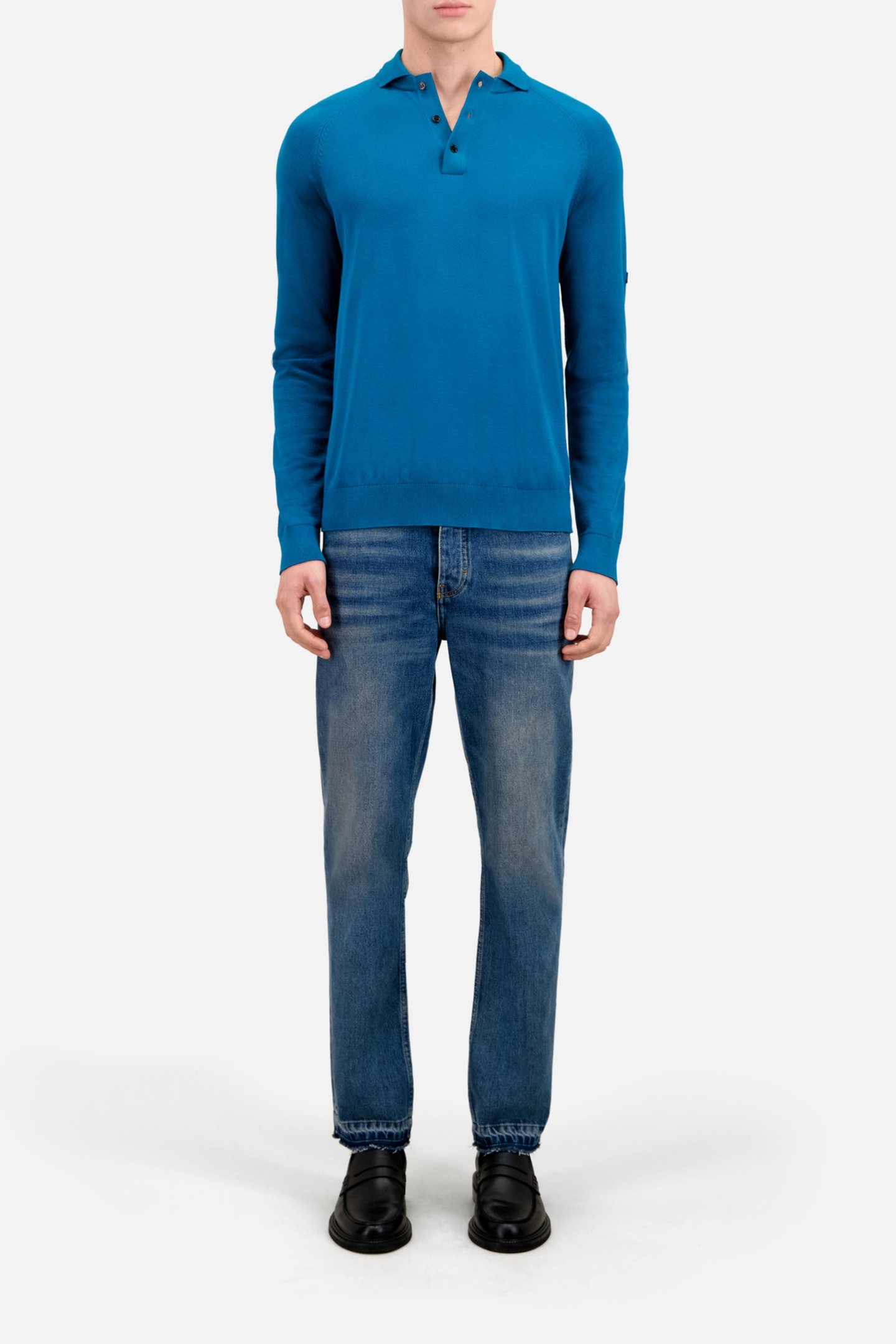 LONG-SLEEVED SWEATER MEDIUM BLUE 2