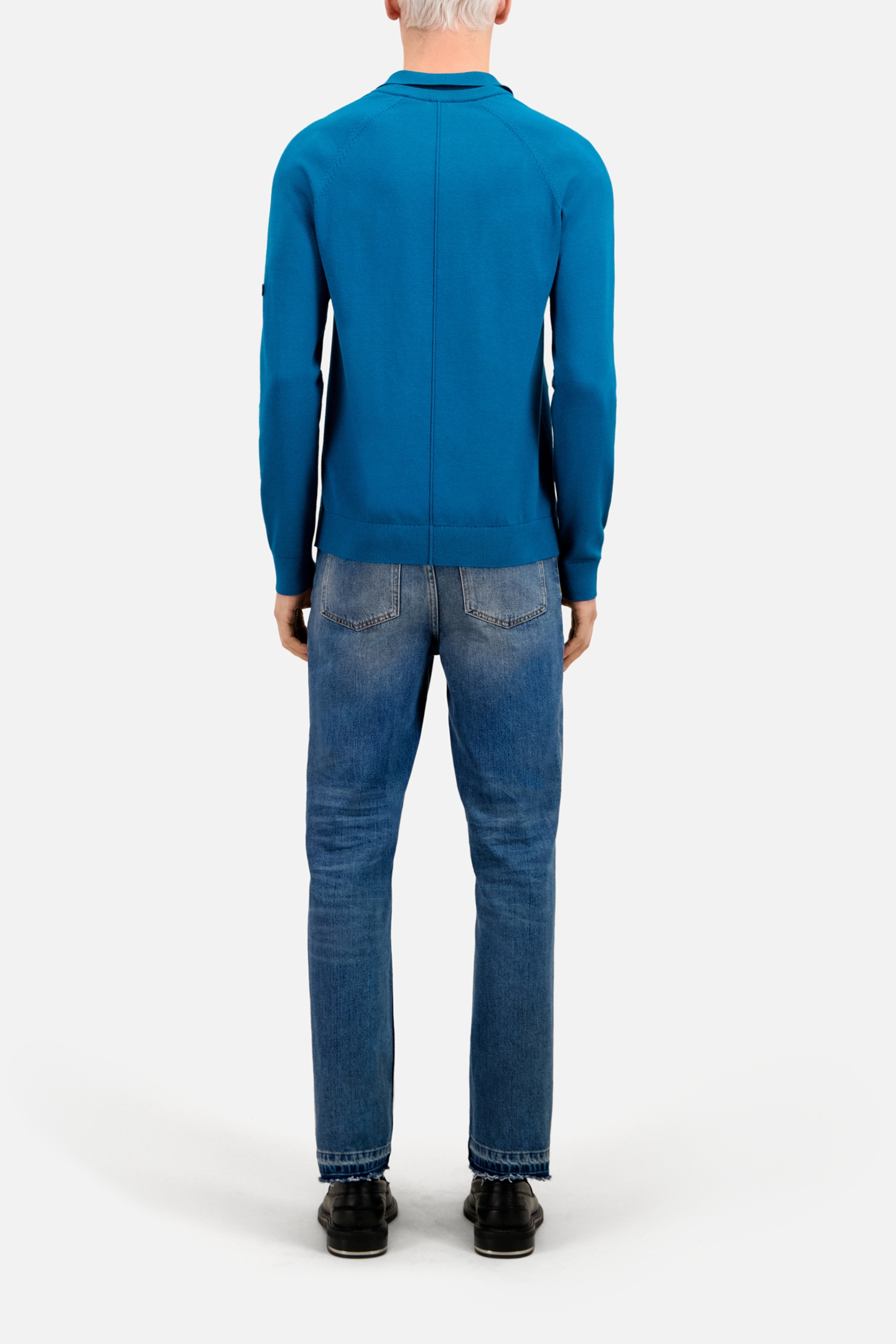 LONG-SLEEVED SWEATER MEDIUM BLUE 3