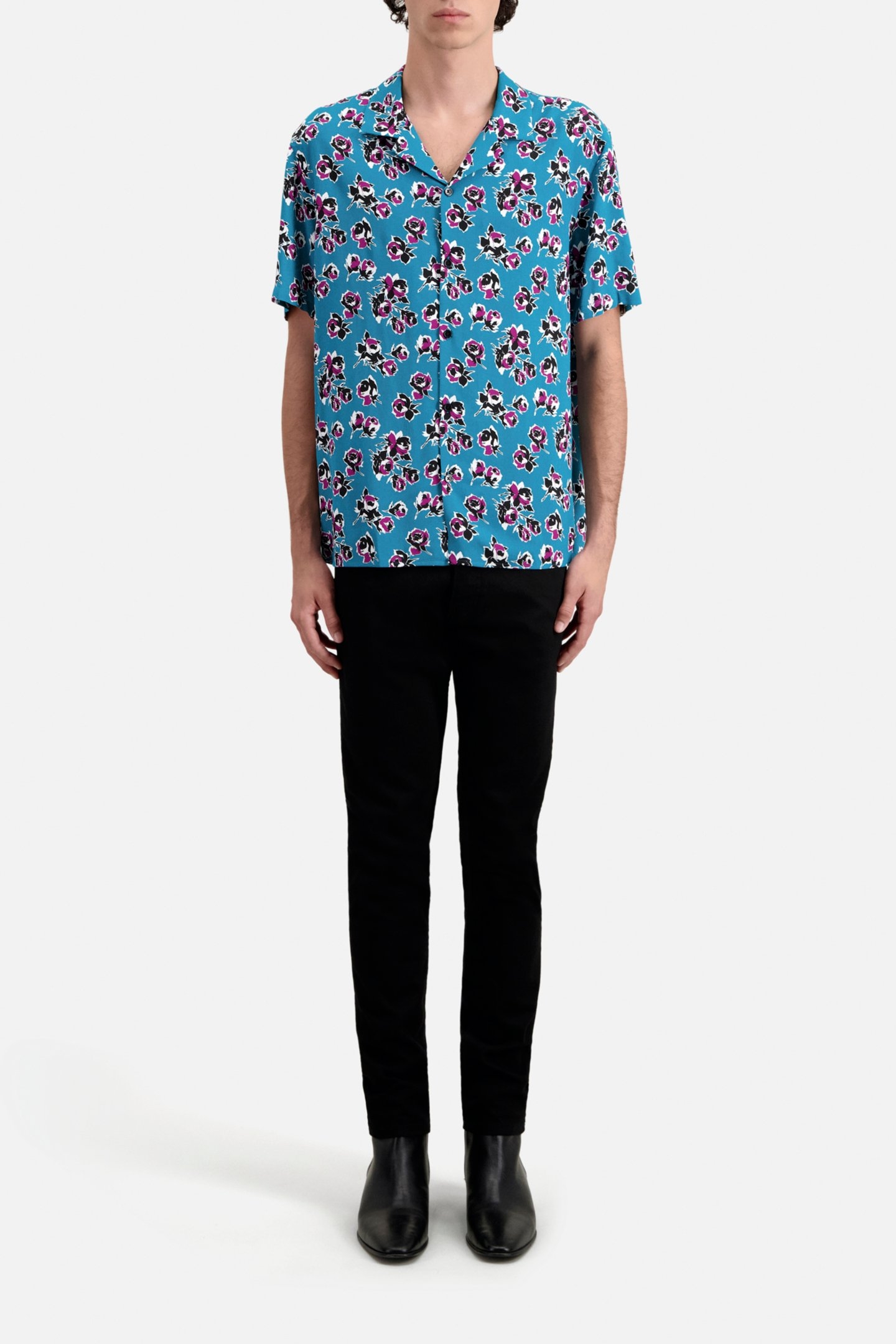 WAKO SHORT-SLEEVED SHIRT PINK-BLUE 5