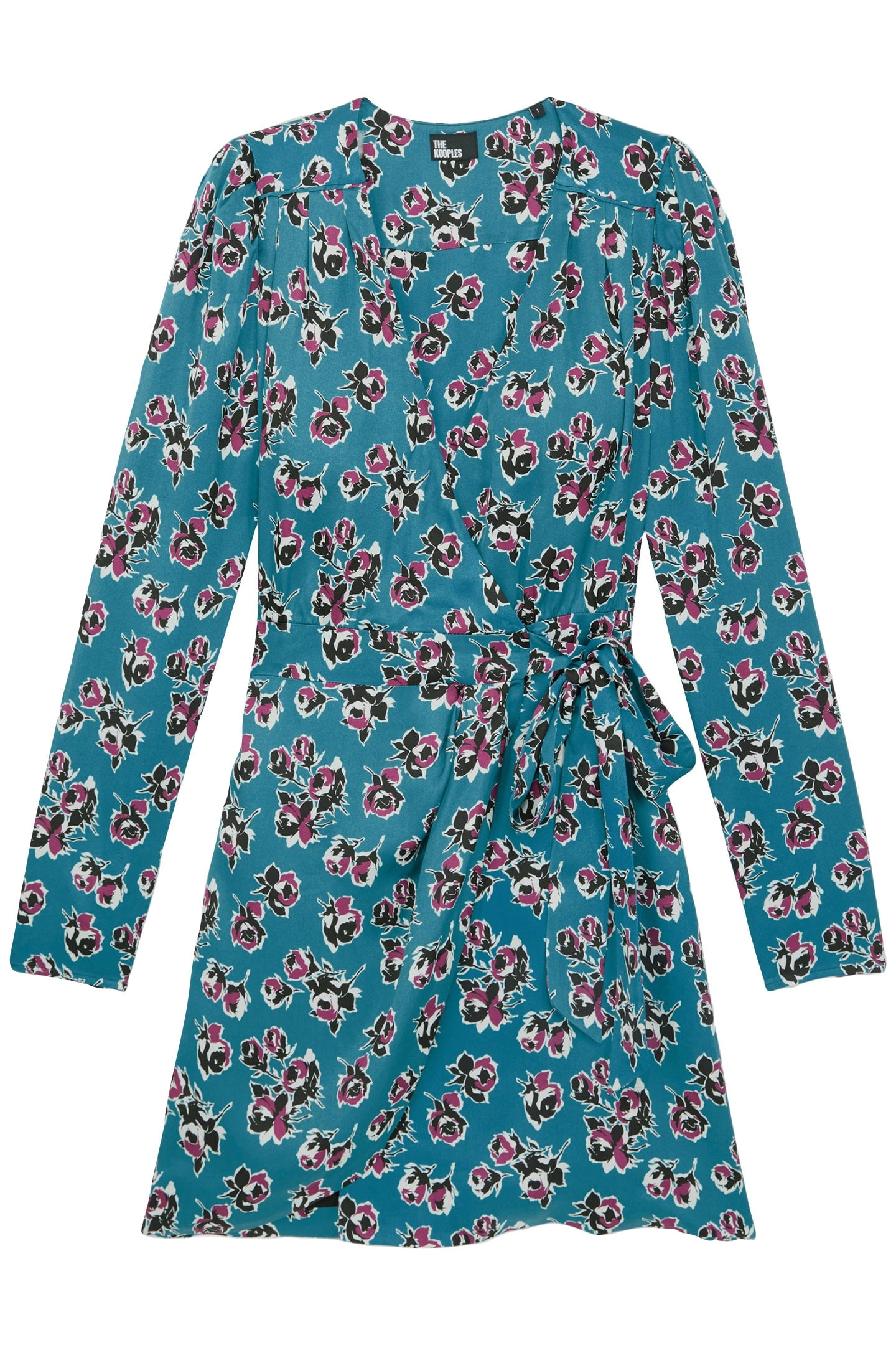 SHORT DRESS WITH LONG SLEEVES PINK-BLUE 4