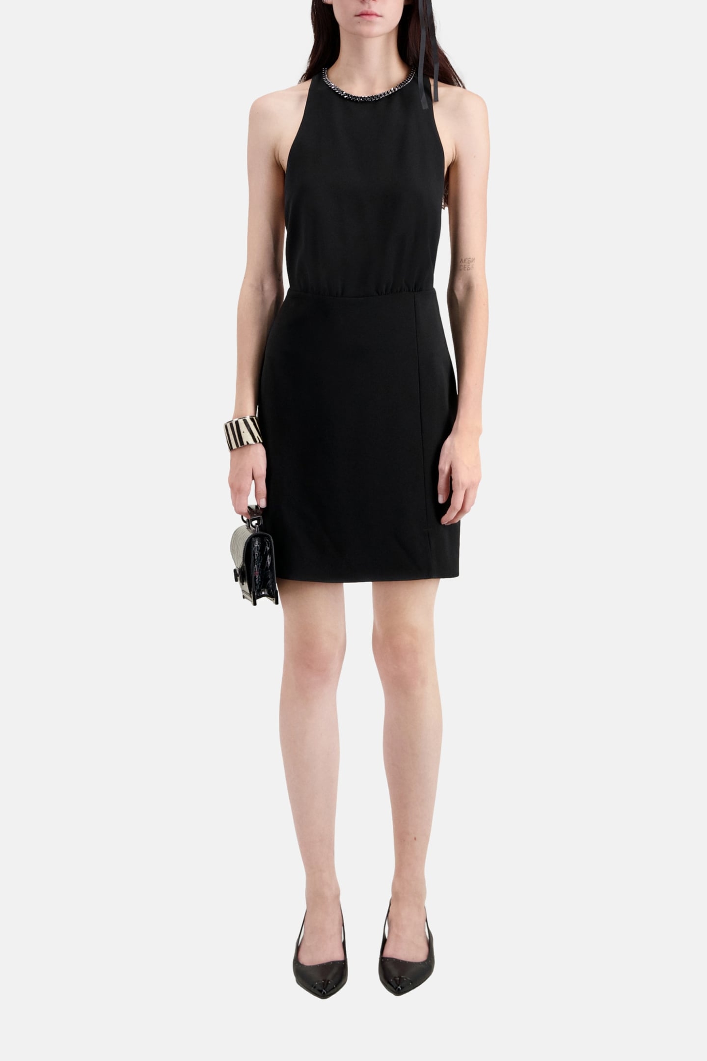 SHORT BACKLESS DRESS BLACK 5