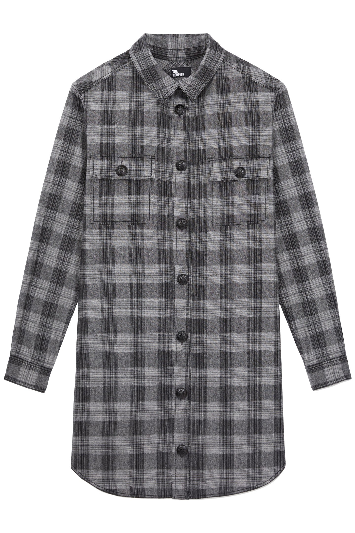 SHIRT DRESS GREY BLACK 4