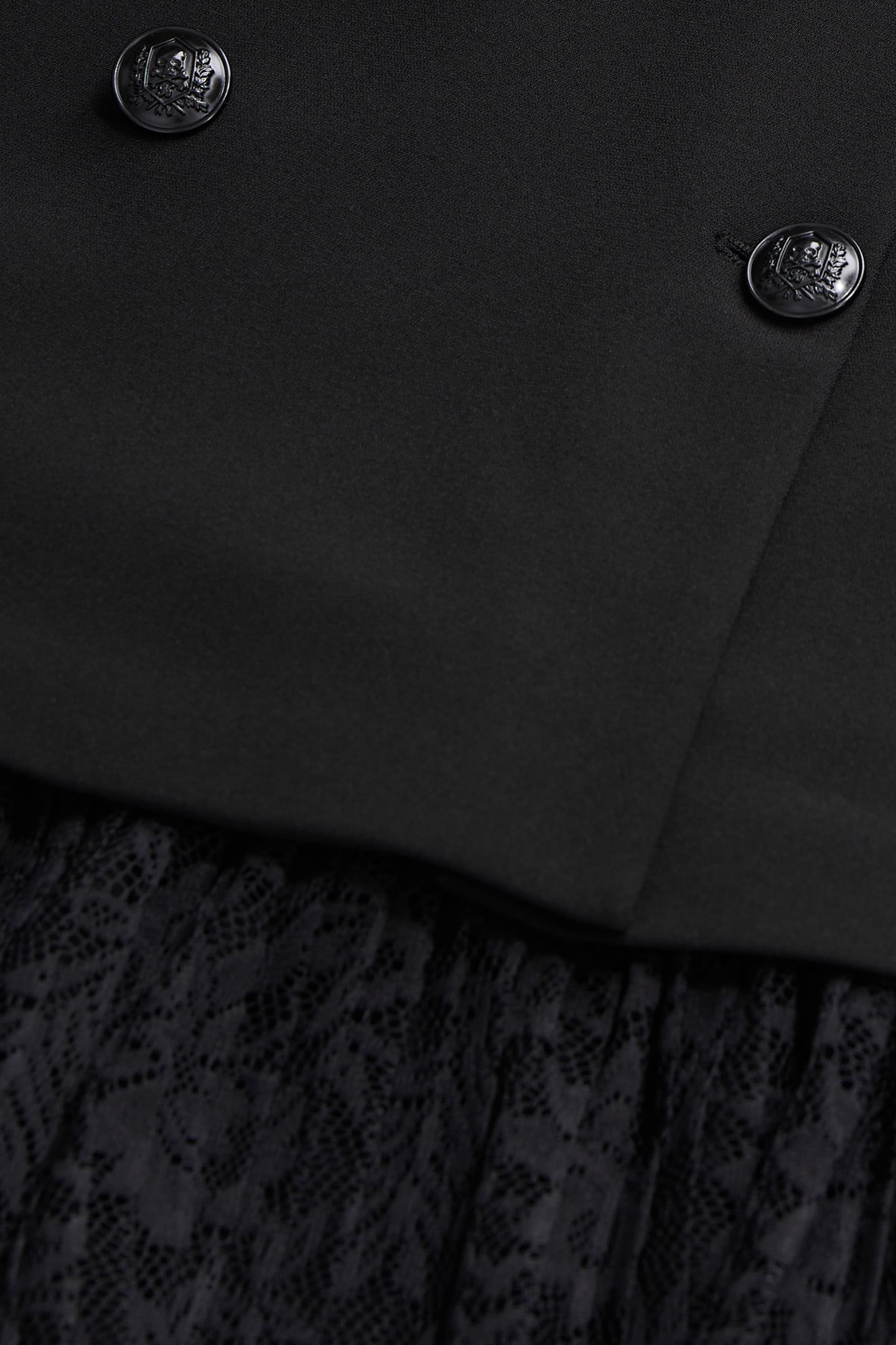 LONG-SLEEVED CROSSOVER DRESS BLACK 5