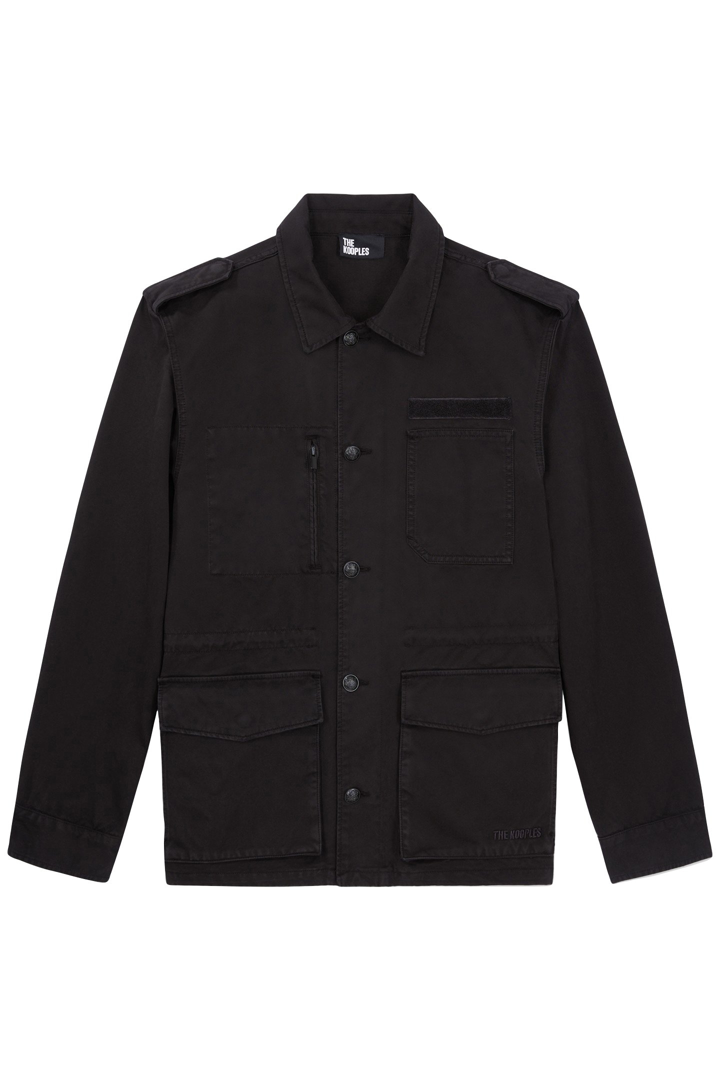 BLACK COTTON JACKET BLACK 4