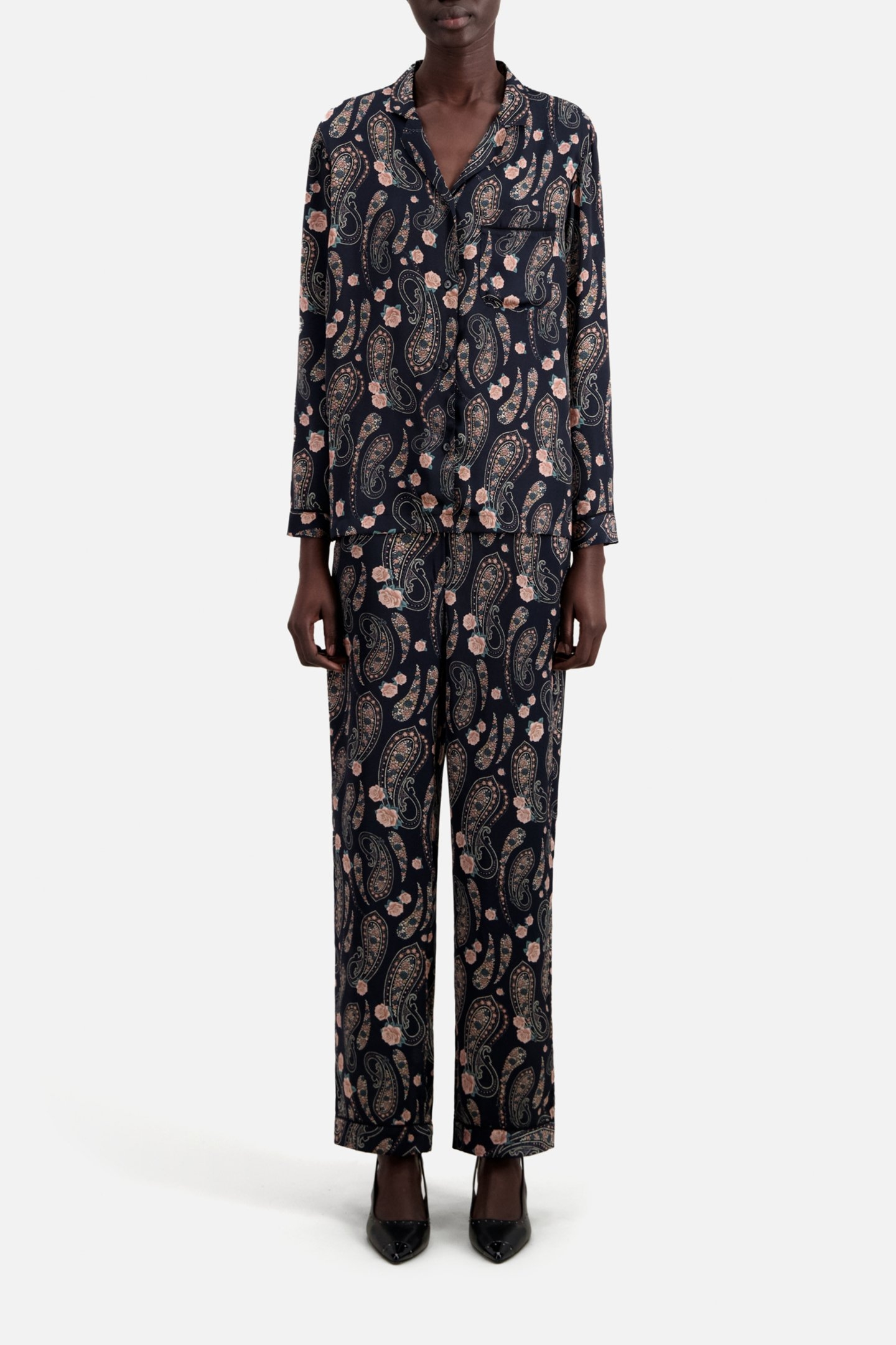 LONG SLEEVE SHIRT BLACK/PINK 2