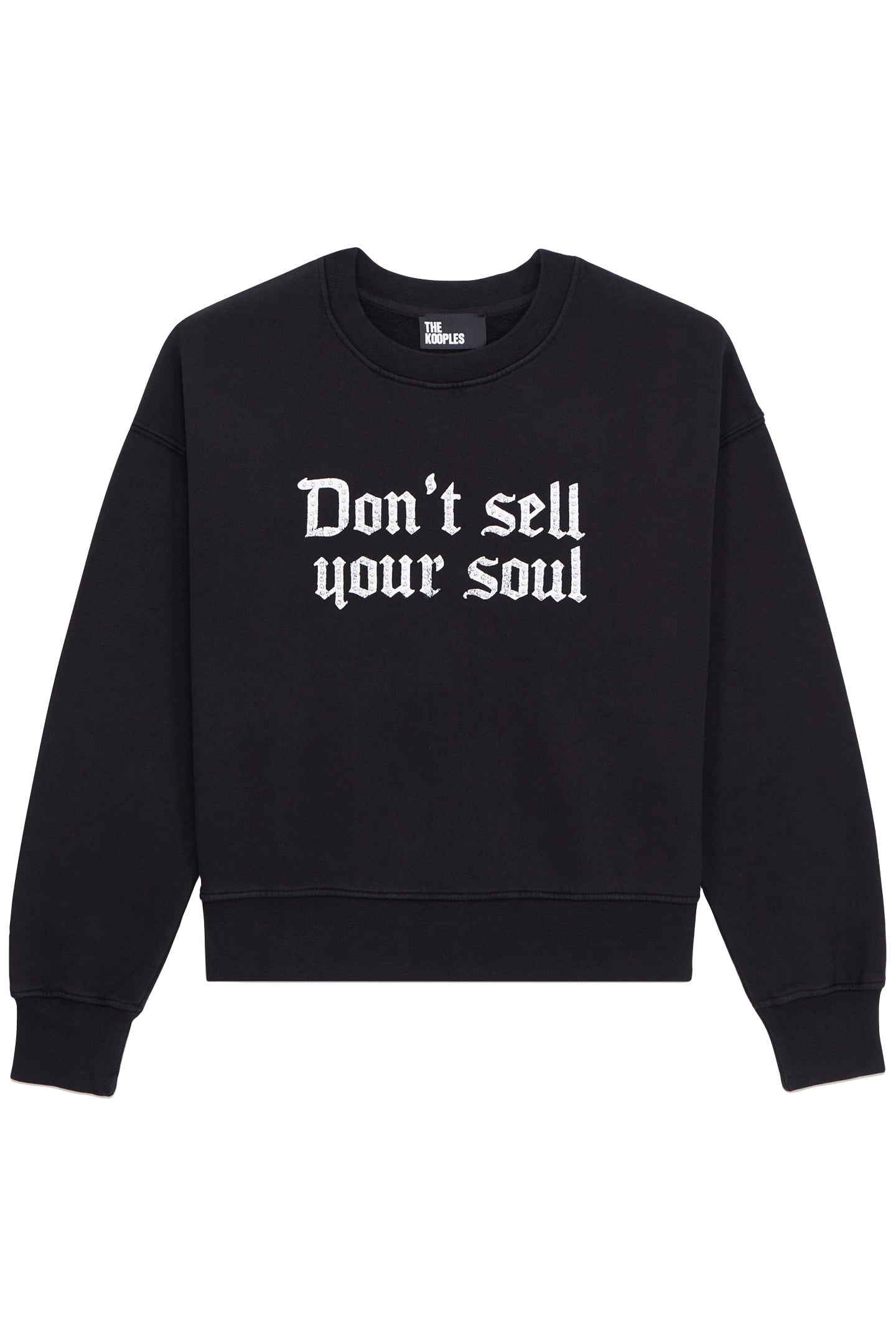 SWEAT AVEC PRINT DEVANT DON T SELL YOUR SOUL BLACK 4