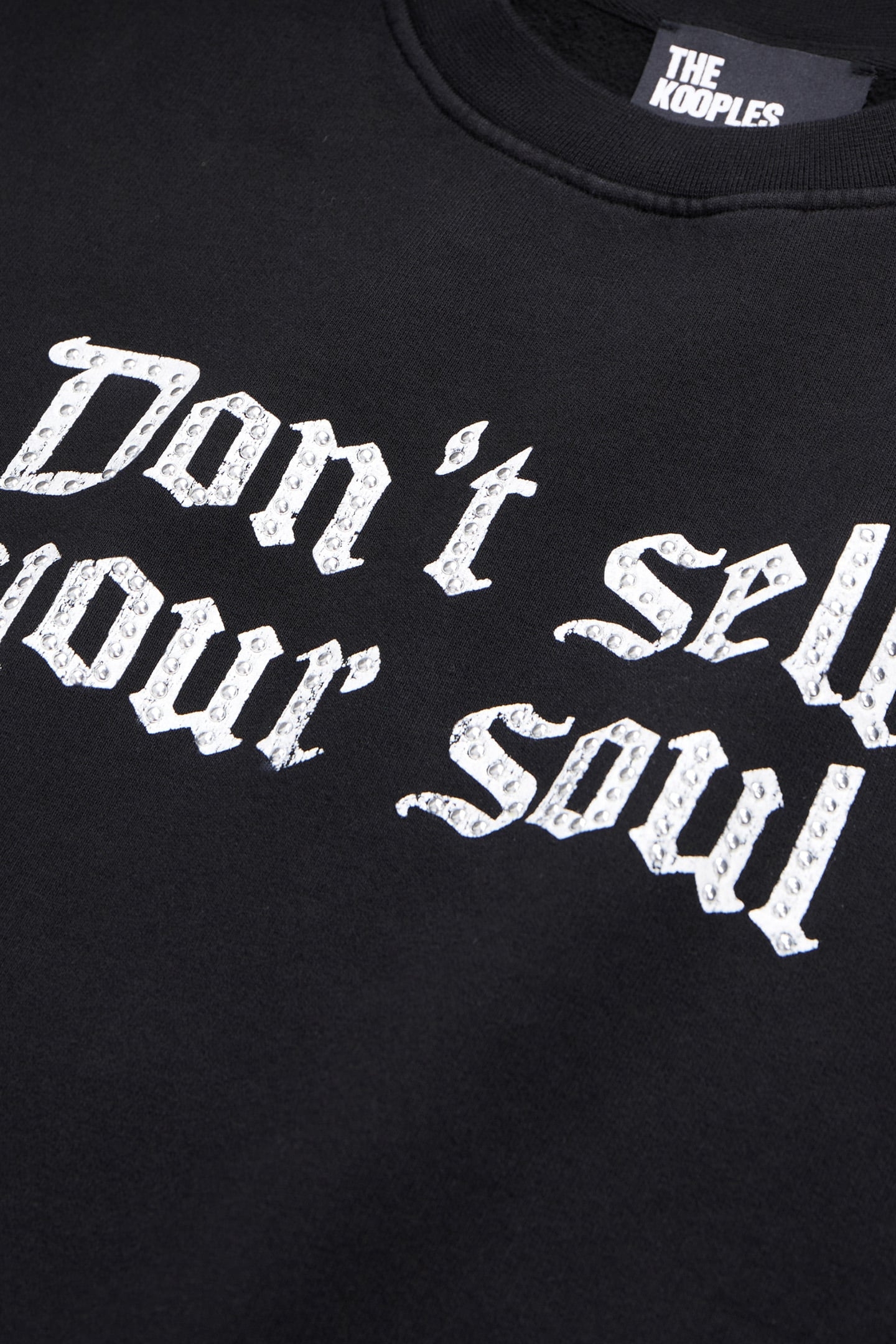 SWEAT AVEC PRINT DEVANT DON T SELL YOUR SOUL BLACK 6