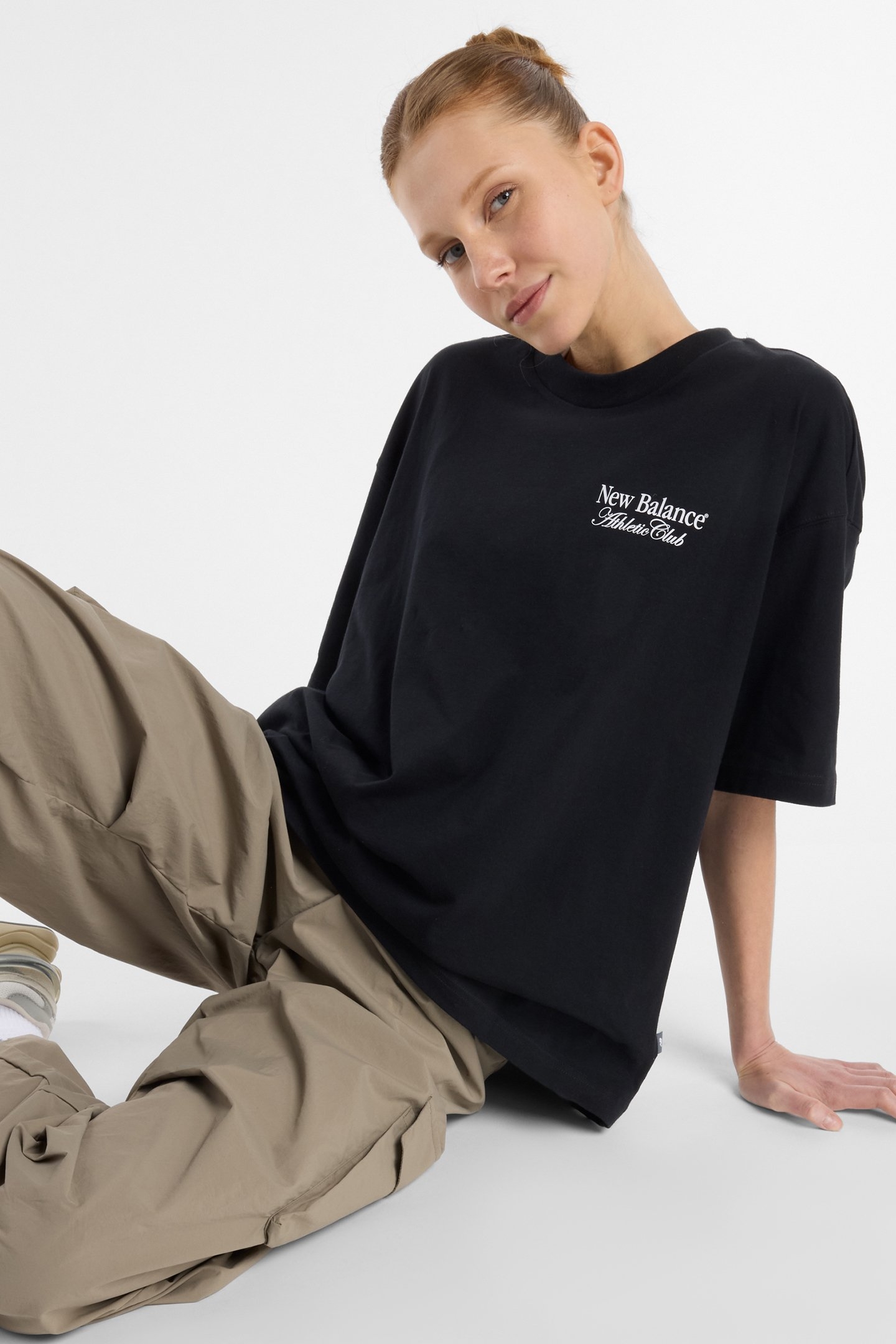 LINEAR GRAPHIC OVERSIZED T-SHI BLACK 6