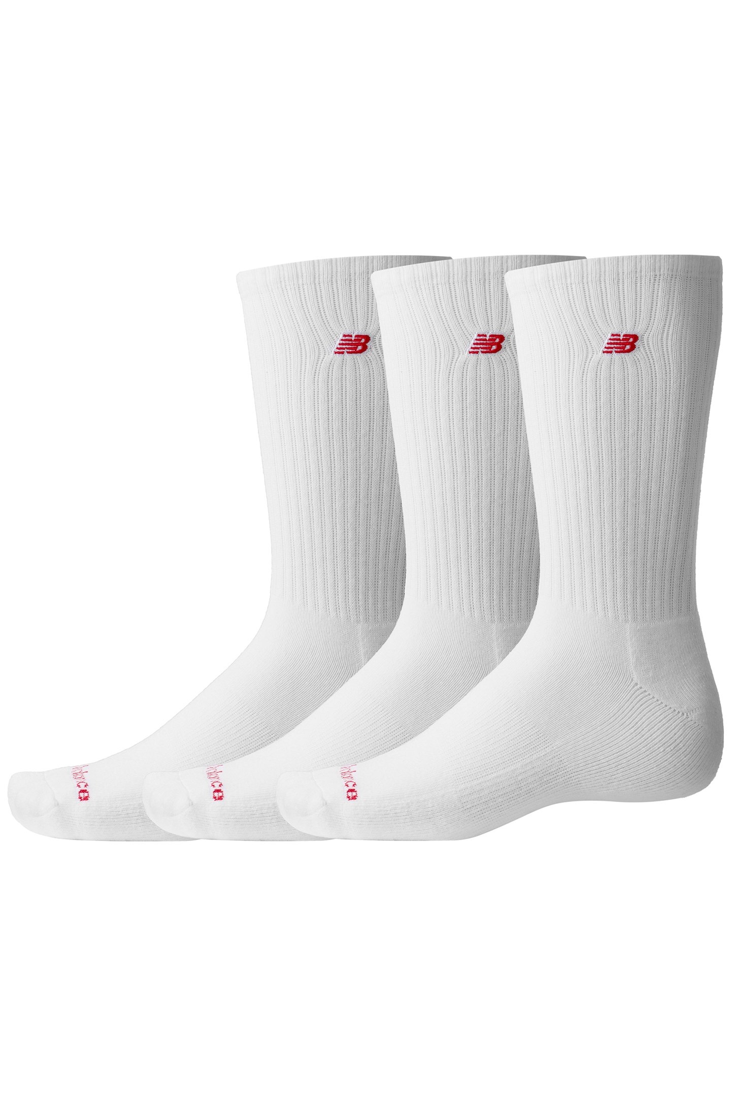 UNISEX PATCH LOGO CREW 3 PACK WHITE 1