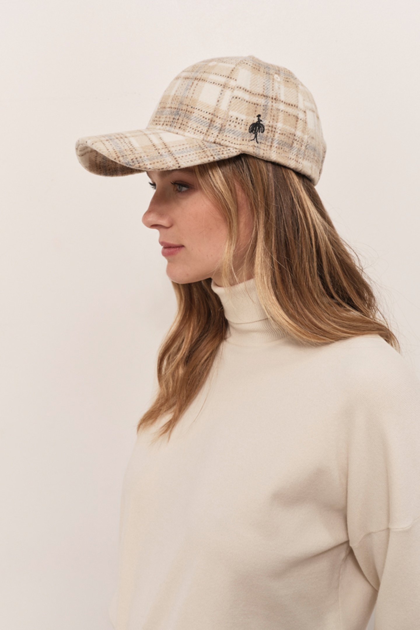 AYLER - WOOLEN COOKIE CAP WITH CHECKERED PATTERN AND DANCER 2