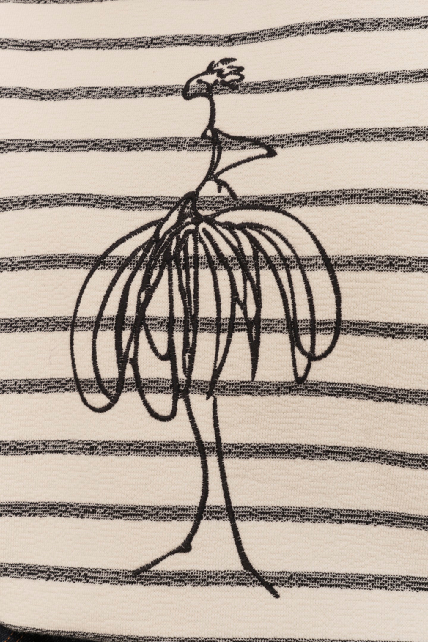 MARCEAU - ECRU SWEATSHIRT WITH SAILOR-STYLE EMBROIDERY AND D 5