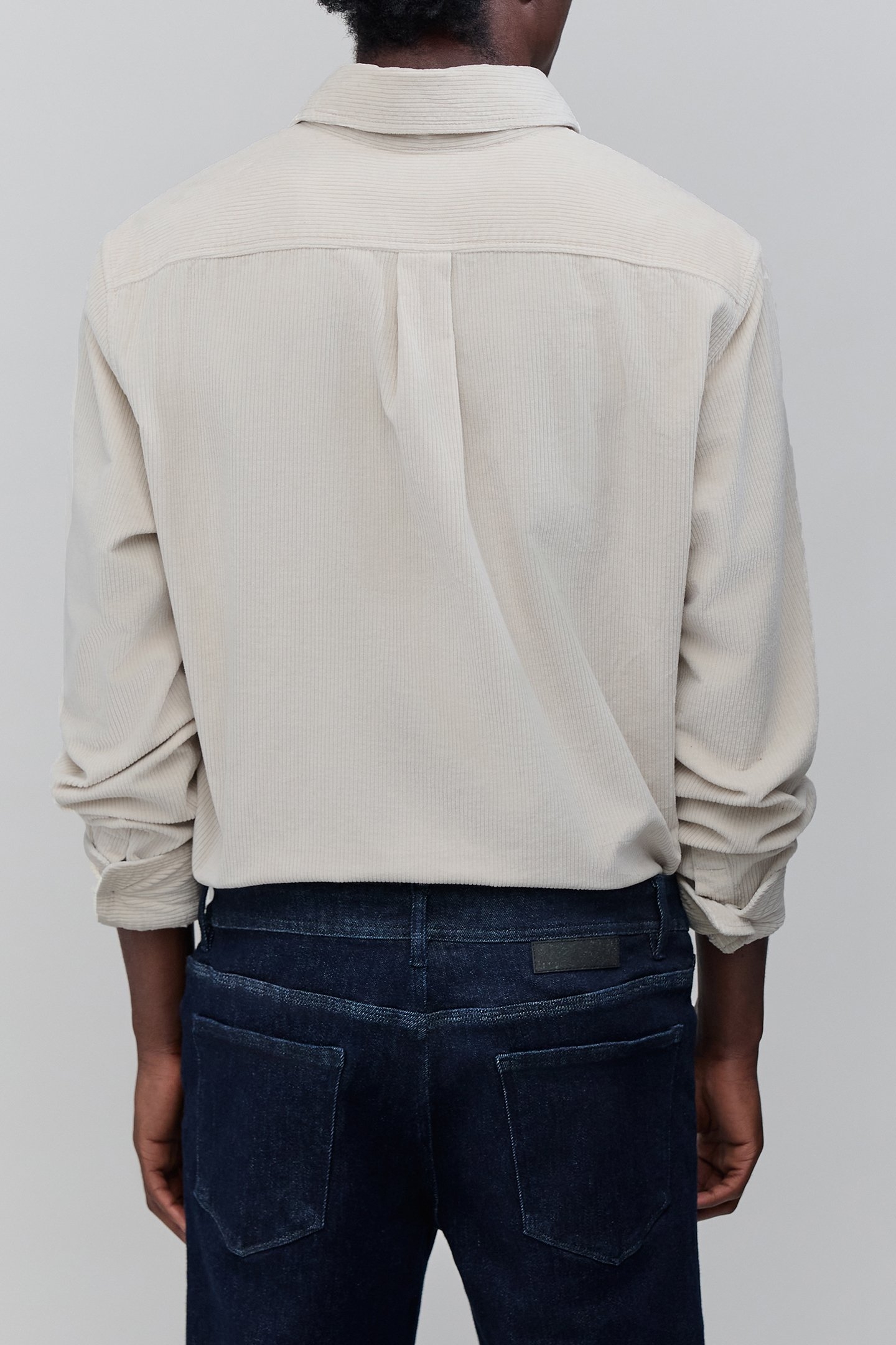 NATURAL CORDUROY OVERSHIRT 5