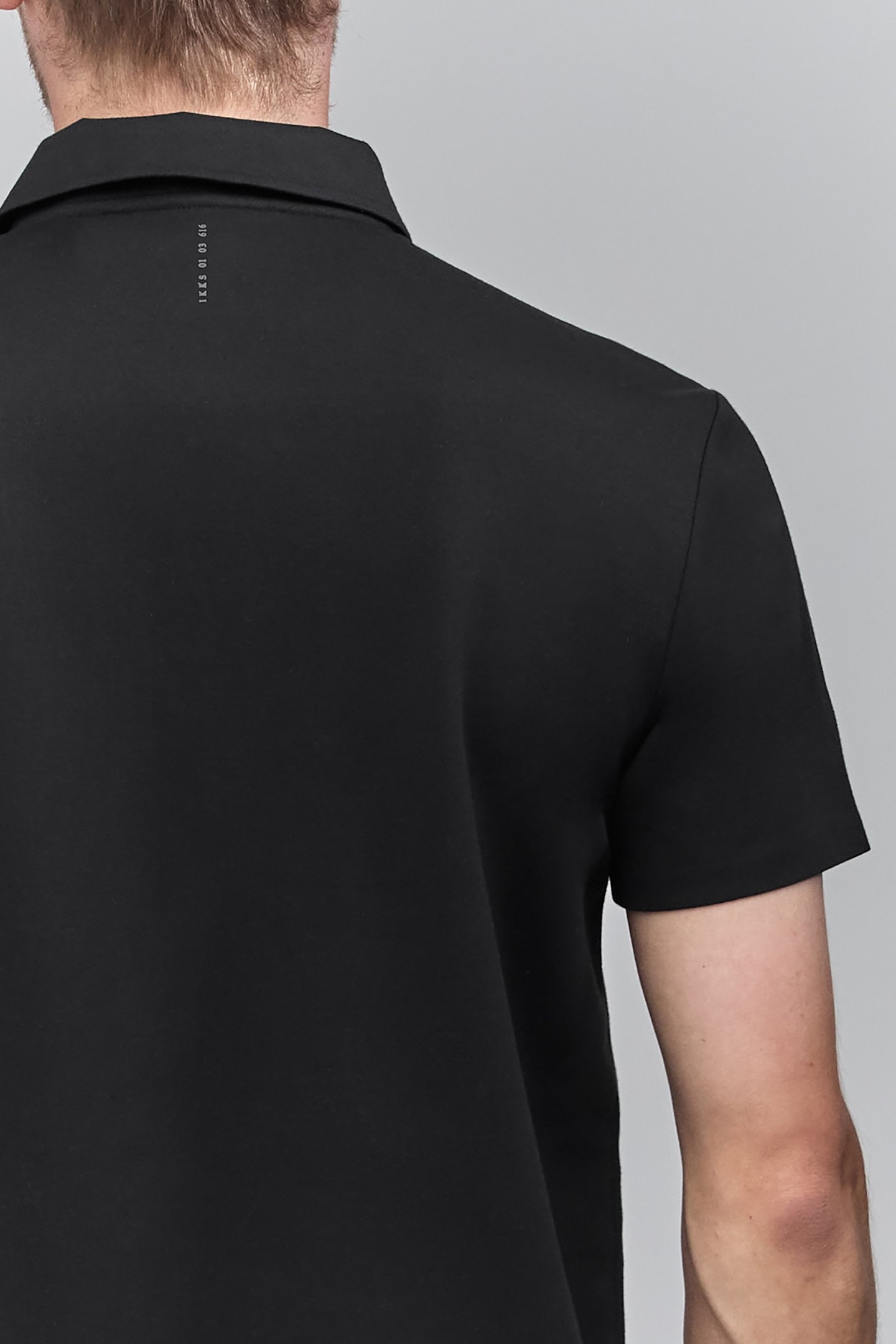 BLACK POLO WITH CLIPS ON COLLAR DRY FAST 6