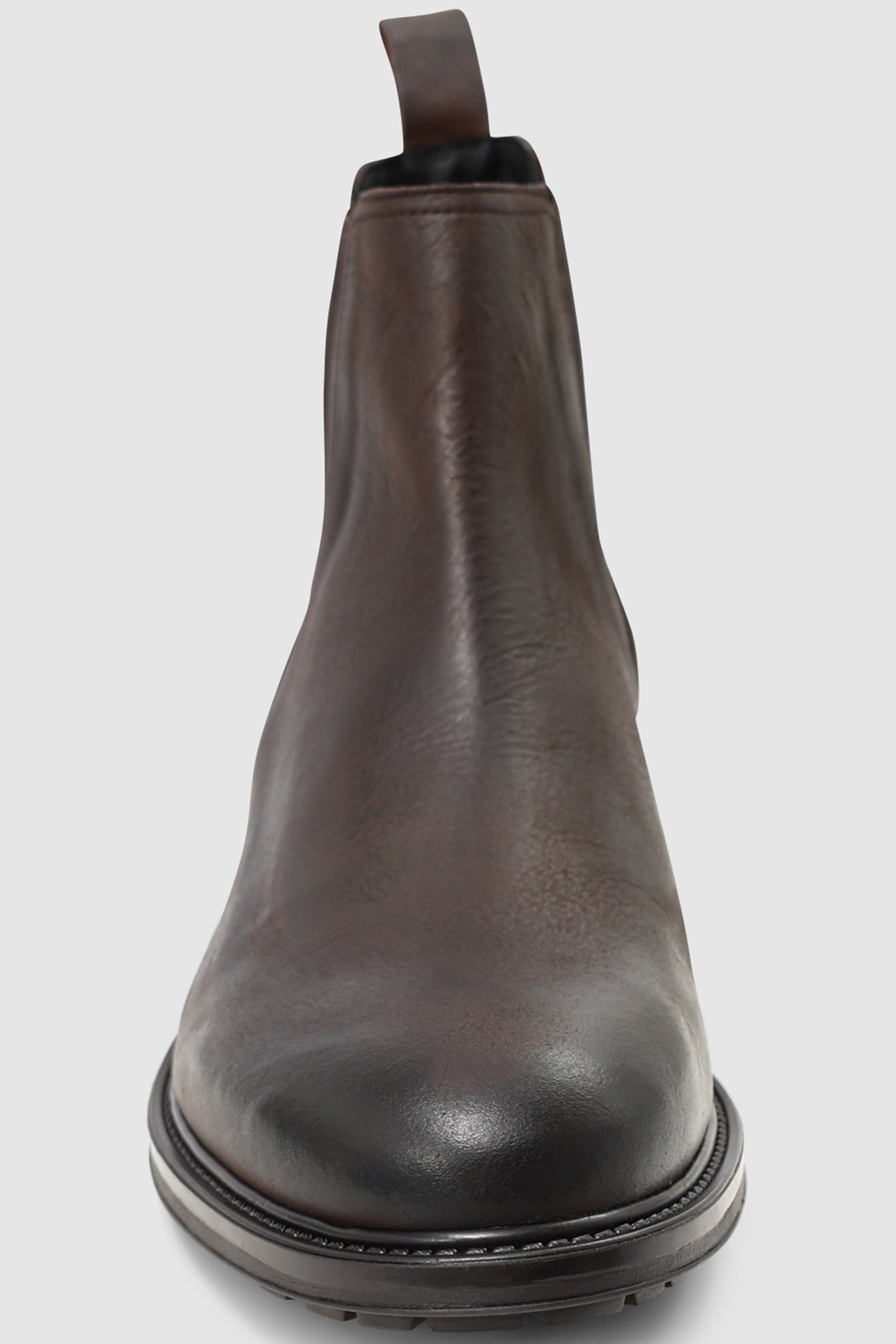 CHELSEA BOOTS BROWN NOTCHED NUBUCK LEATHER HOMME 4