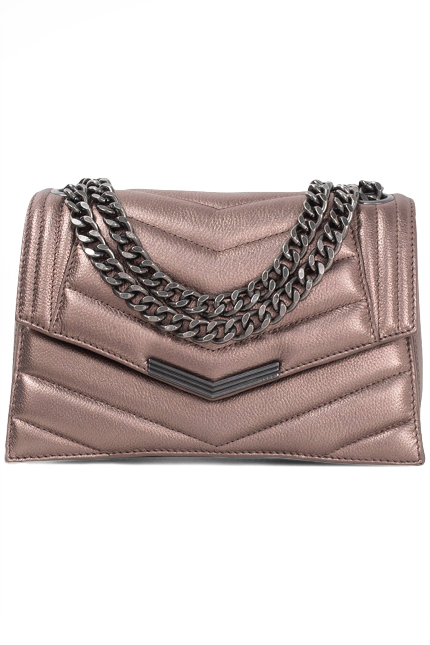 COPPER METALLIC LEATHER THE 1 GLITTER BAG 6