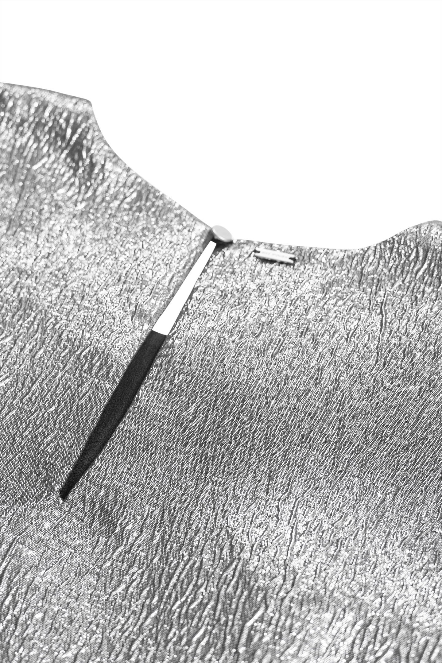 SILVER EMBOSSED FABRIC TOP 3