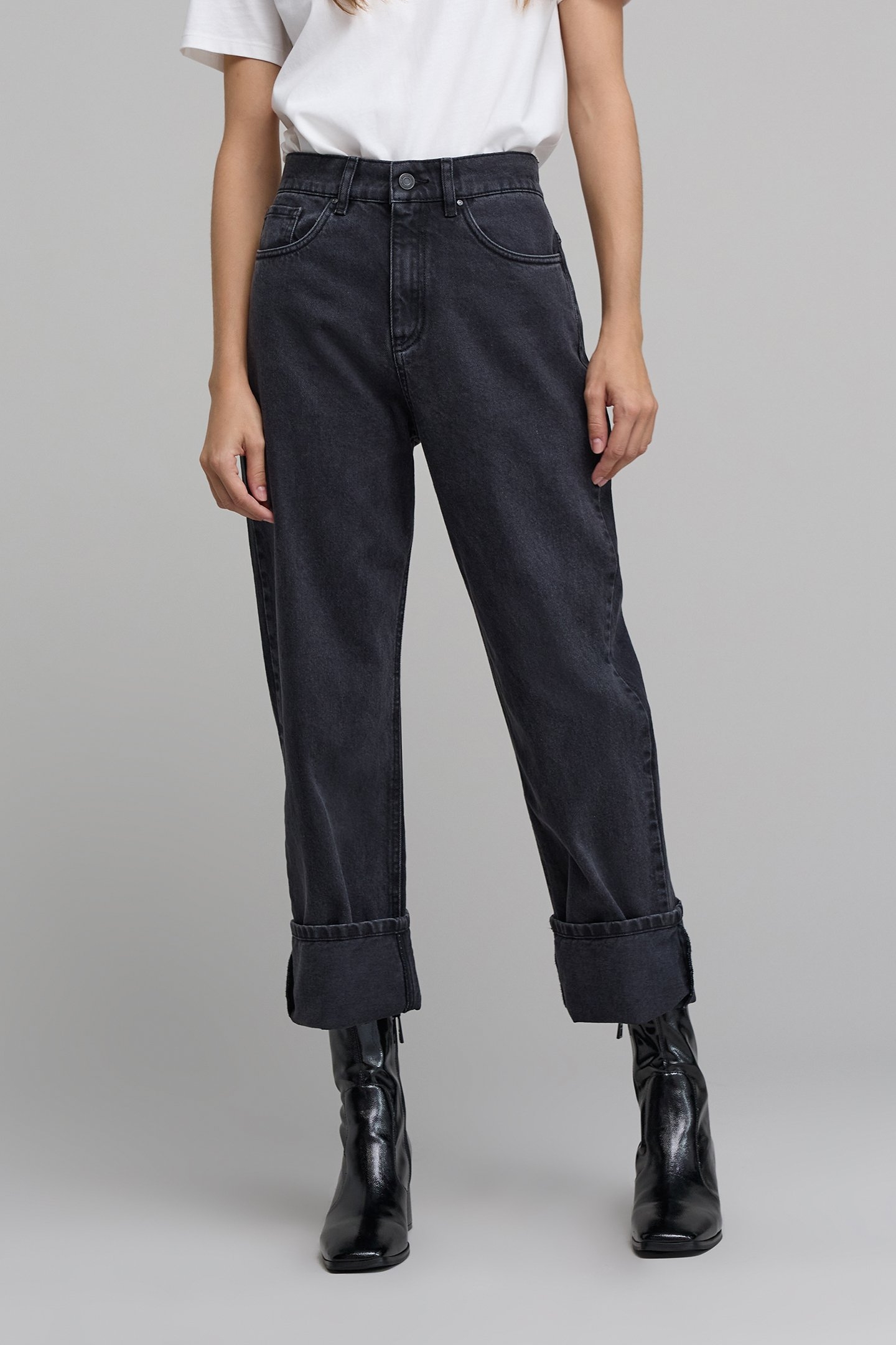 ANTHRACITE MAXI BOYFRIEND JEANS 1