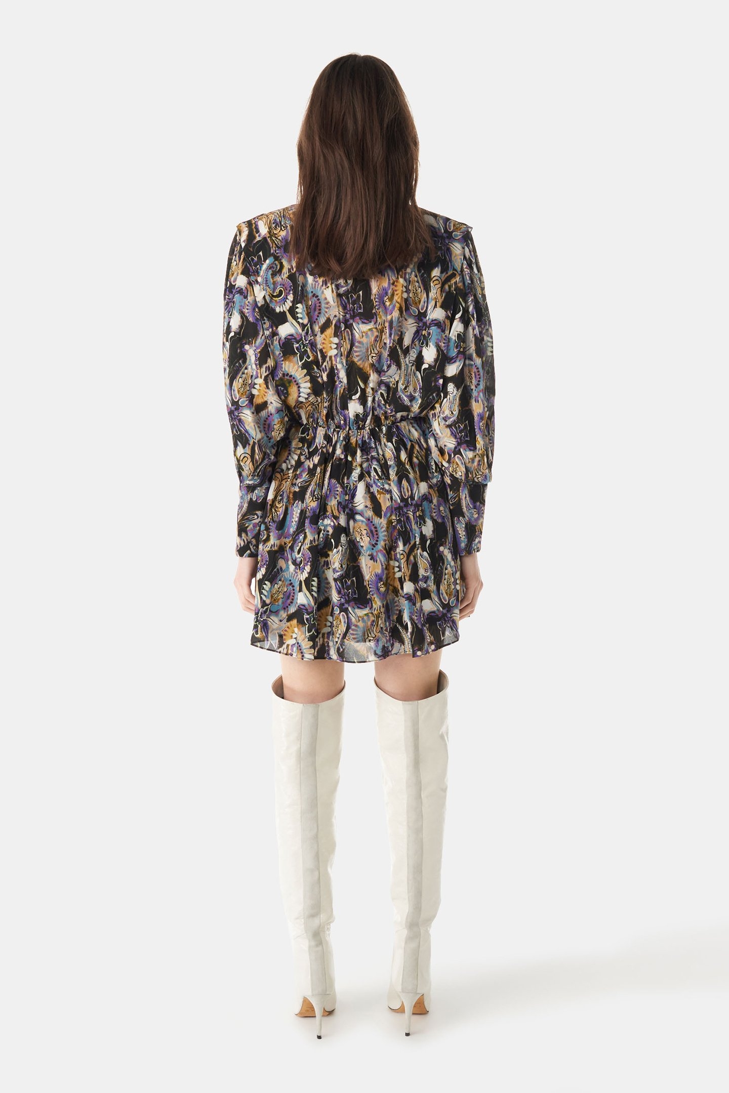 DAMIE DRESS BLACK/PURPLE 3