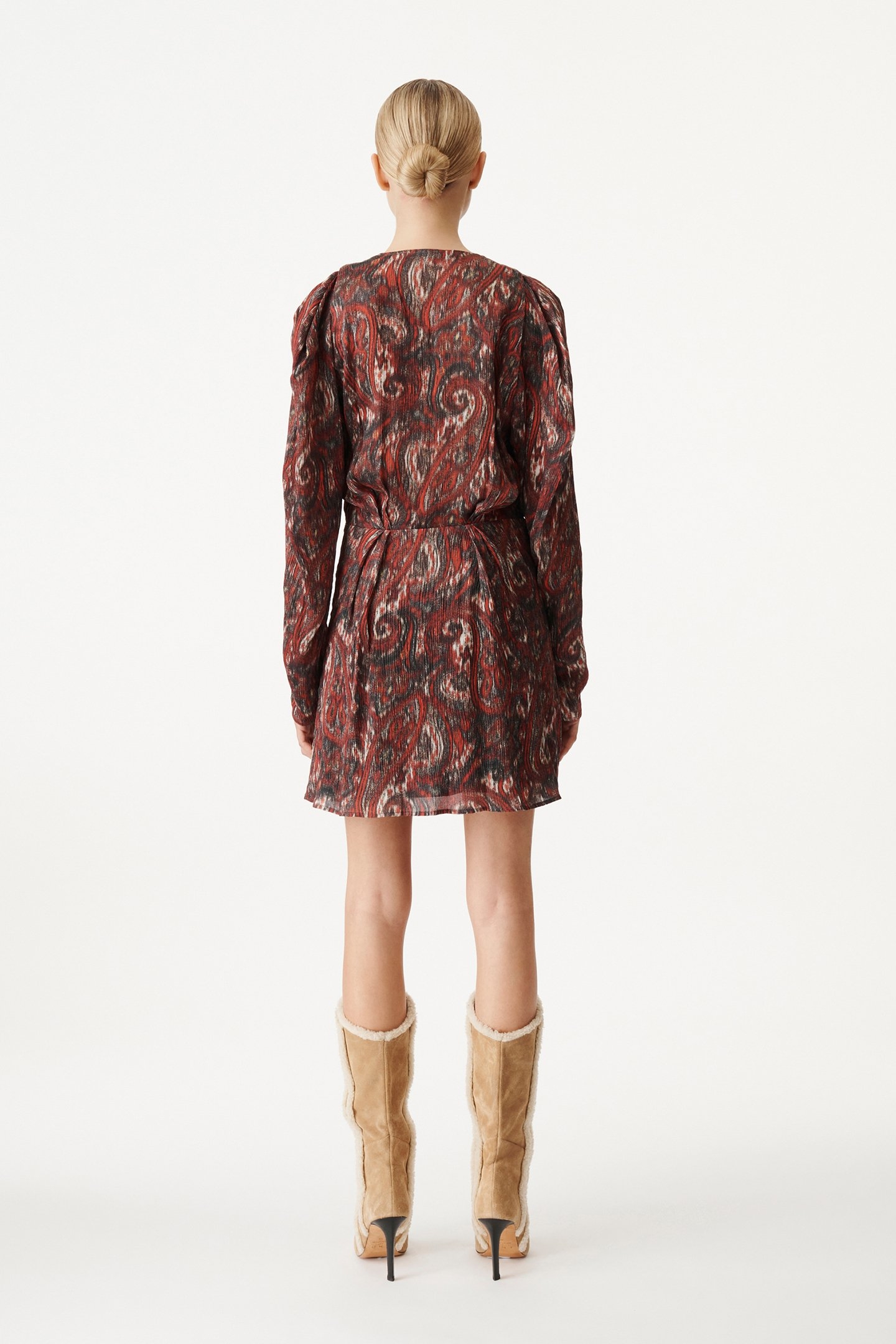 CHAYTONSPE DRESS MIXED RED 3