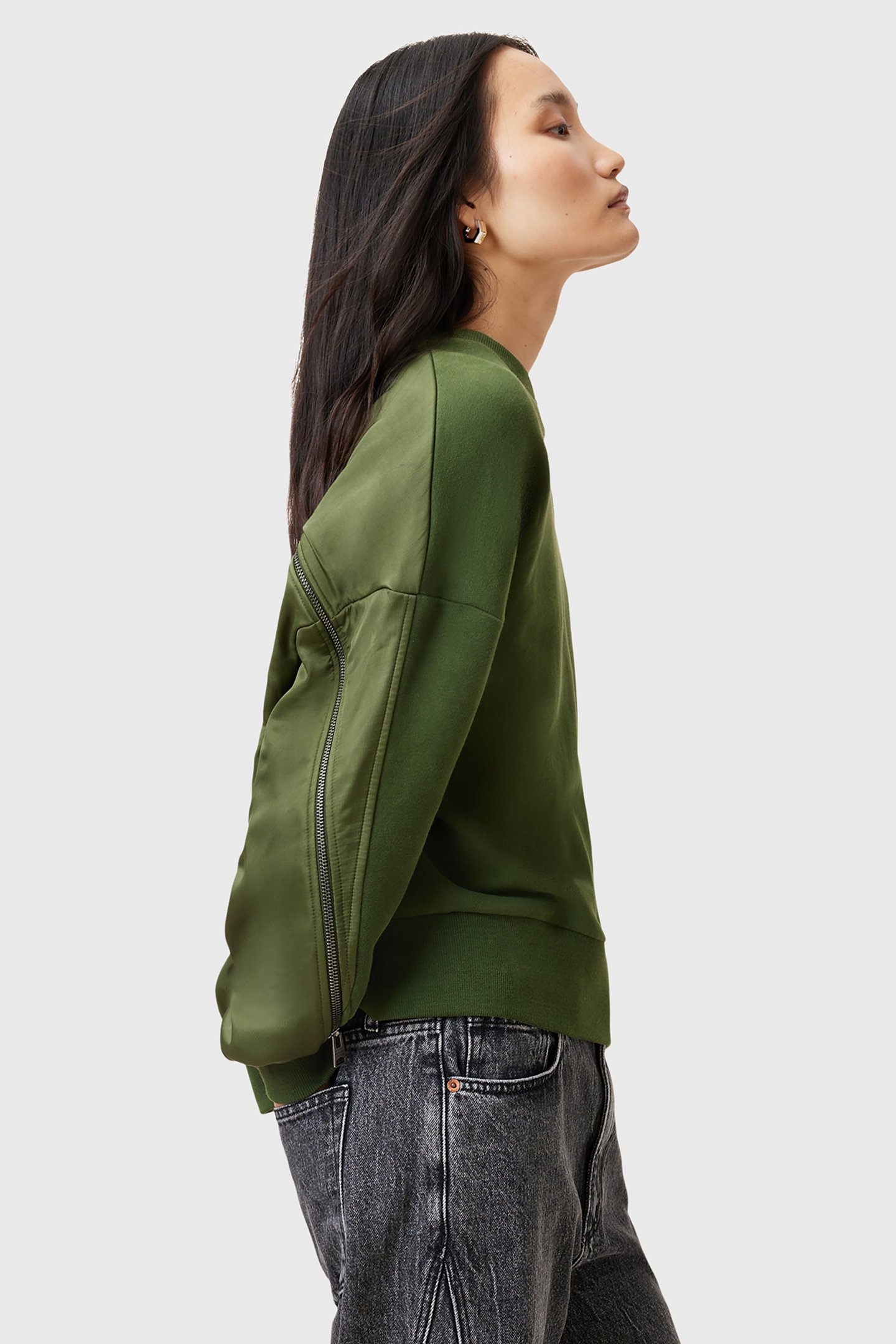 PEGGY ZIP SWEATSHIRT RIFLE GREEN 6